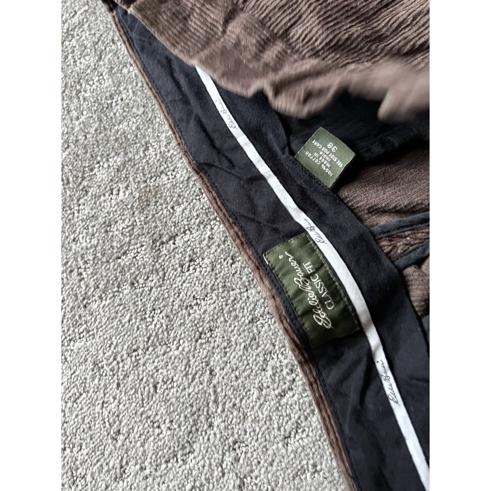 Eddie Bauer Eddie Bauer Corduroy Pants Mens Size 38x29 Classic Fit Brown Flat Front Pockets Size US 38 / EU 54 - 5 Thumbnail