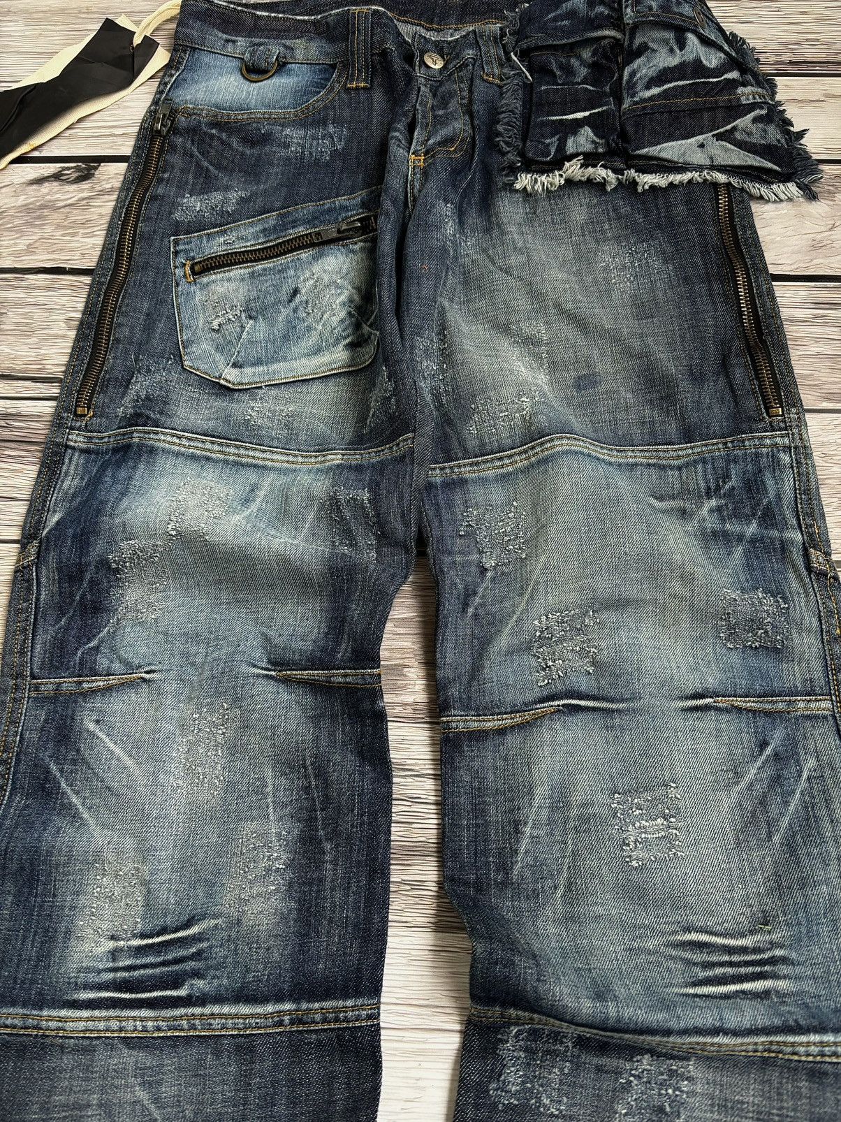 Hysteric Glamour × Japanese Brand 💥 HYSTERIC GLAMOUR BALENCIAGA STYLE JAPANESE JEANS Size US 32 / EU 48 - 4 Thumbnail