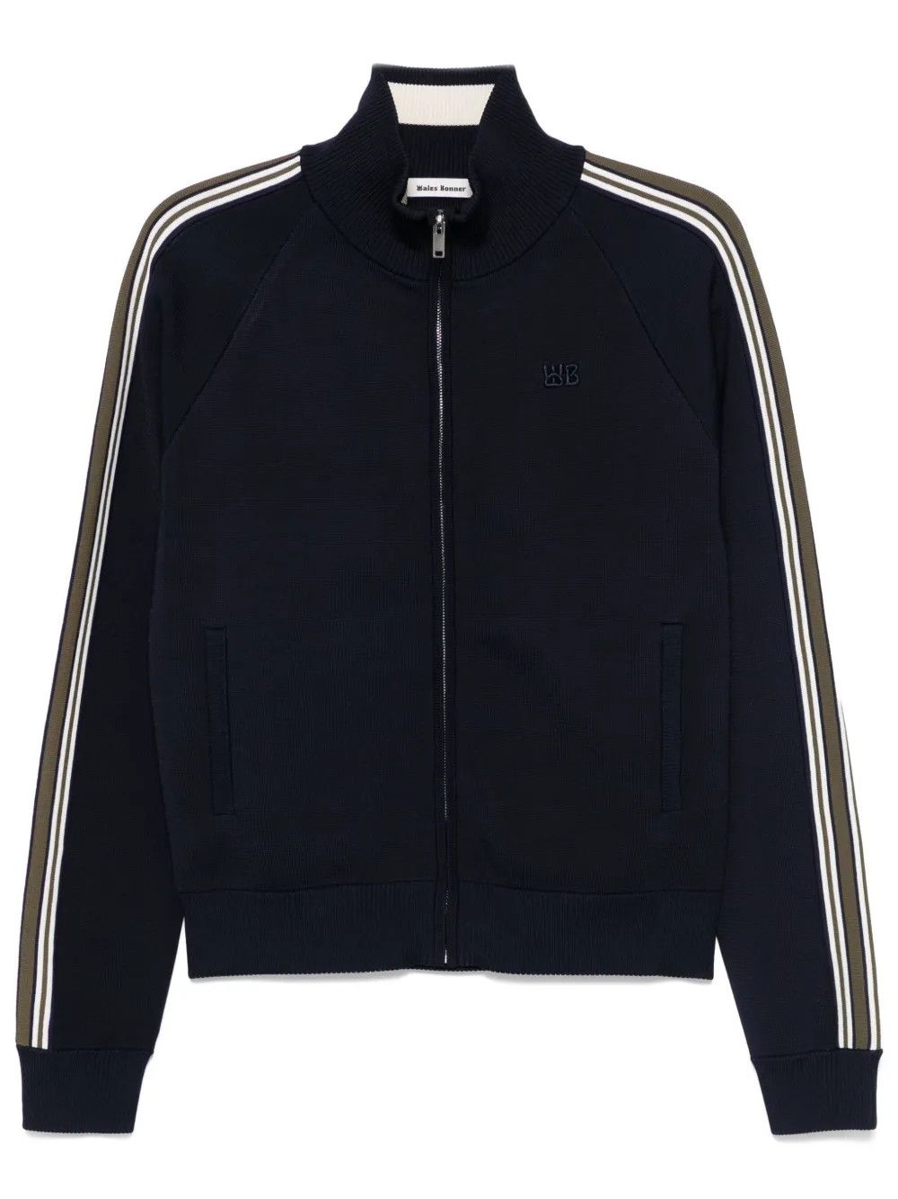 Wales Bonner o1h1sh10525 Tide Track Jacket in Navy Blue Size US XL / EU 56 / 4 - 1 Thumbnail