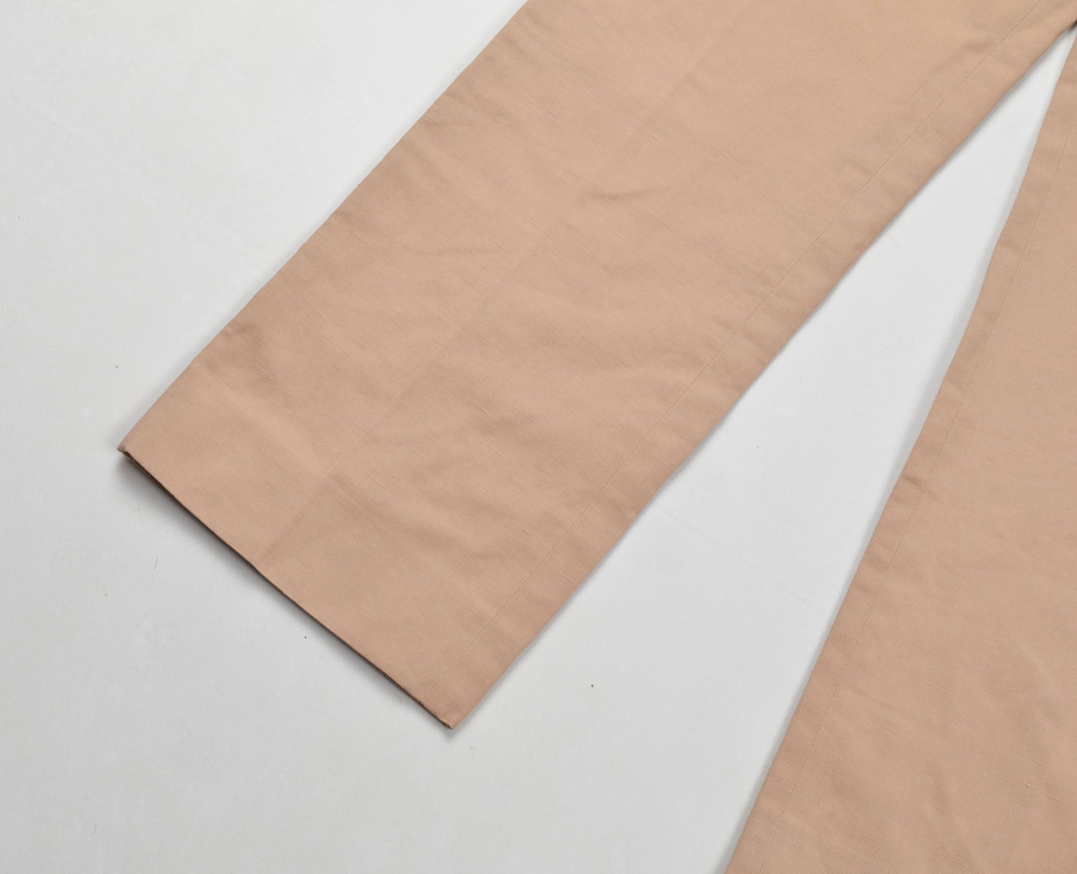 Chloe Chloe Beige Straight Cotton Linen Blend Chino Pants Size 31" - 3 Thumbnail