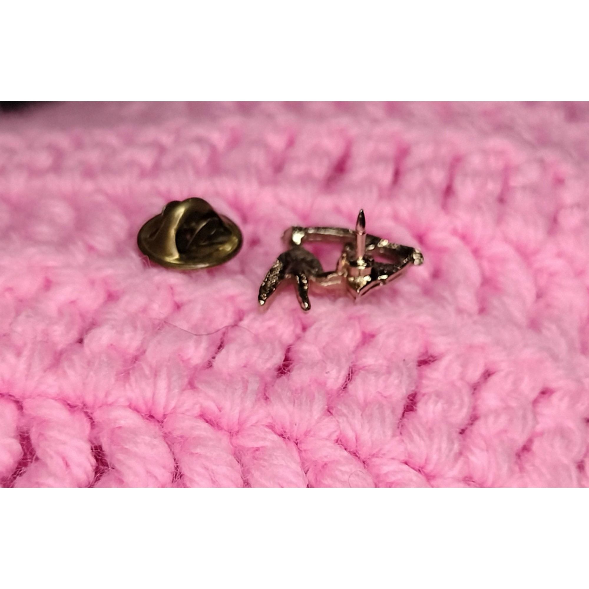 Vintage Ballou Regd Vintage Hummingbird Flower Lapel Pin Brooch Bird Size ONE SIZE - 6 Thumbnail