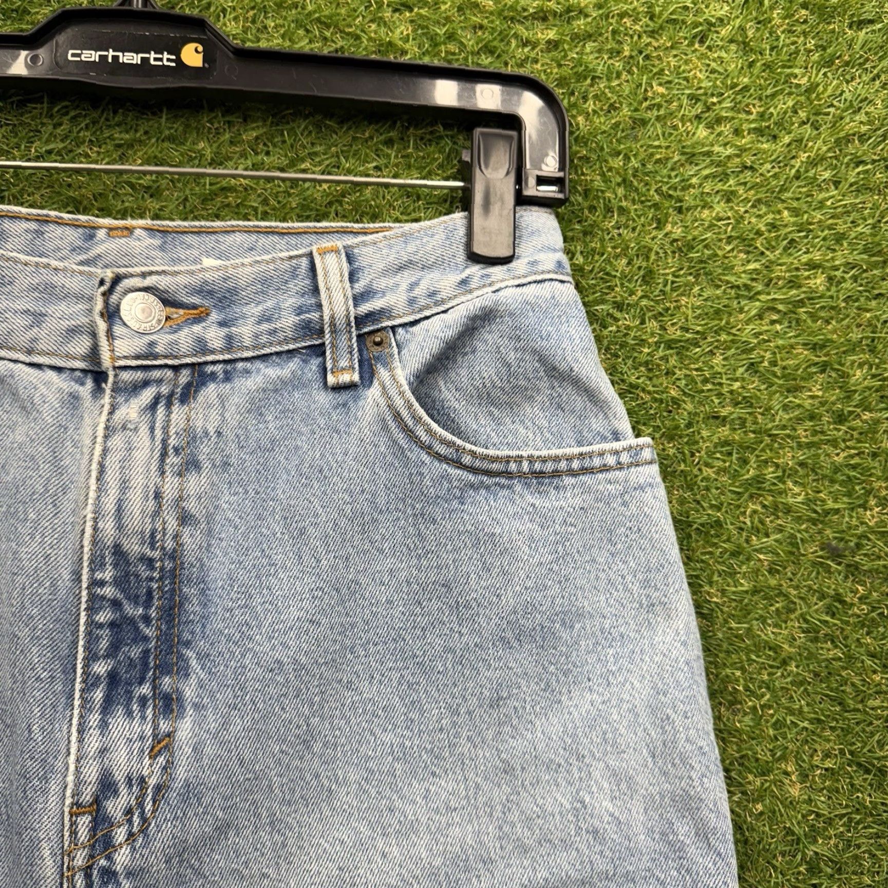 Levi's VINTAGE Levi's 550 Jeans Womens 10 Light Wash Tapered Blue 90s USA Size 32" / US 10 / IT 46 - 6 Thumbnail