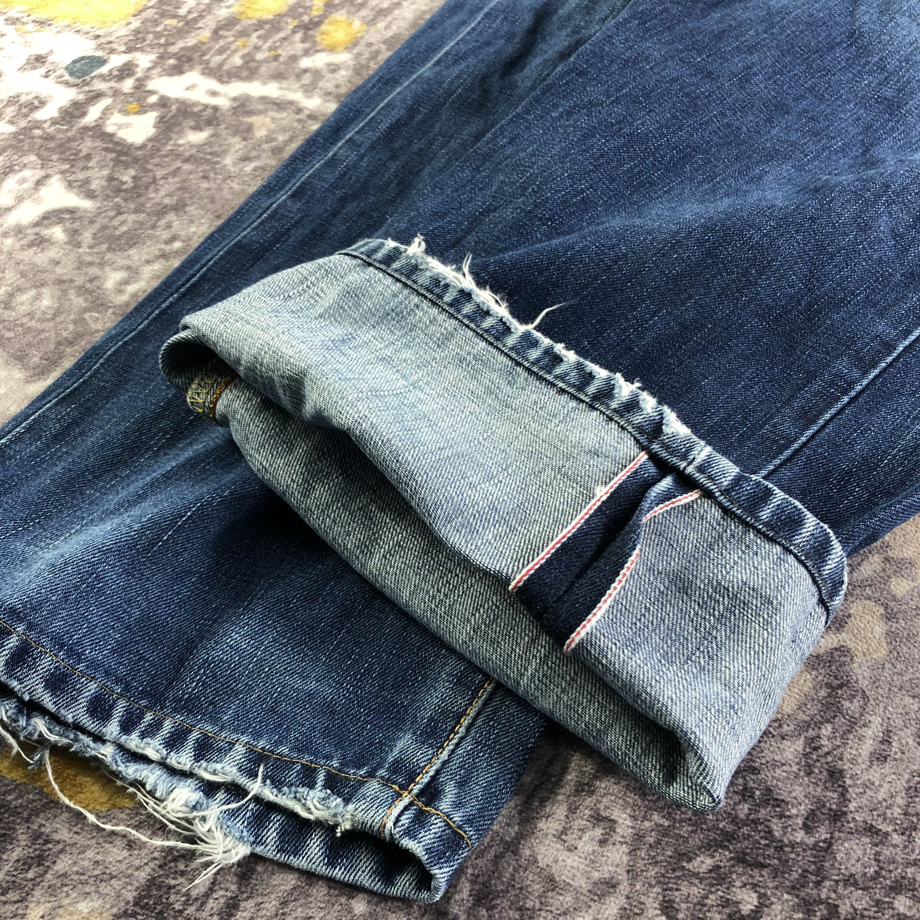 Edwin Vintage Blue Wash Edwin 505 Selvedge Jeans-JM3611 Size US 35 - 8 Thumbnail