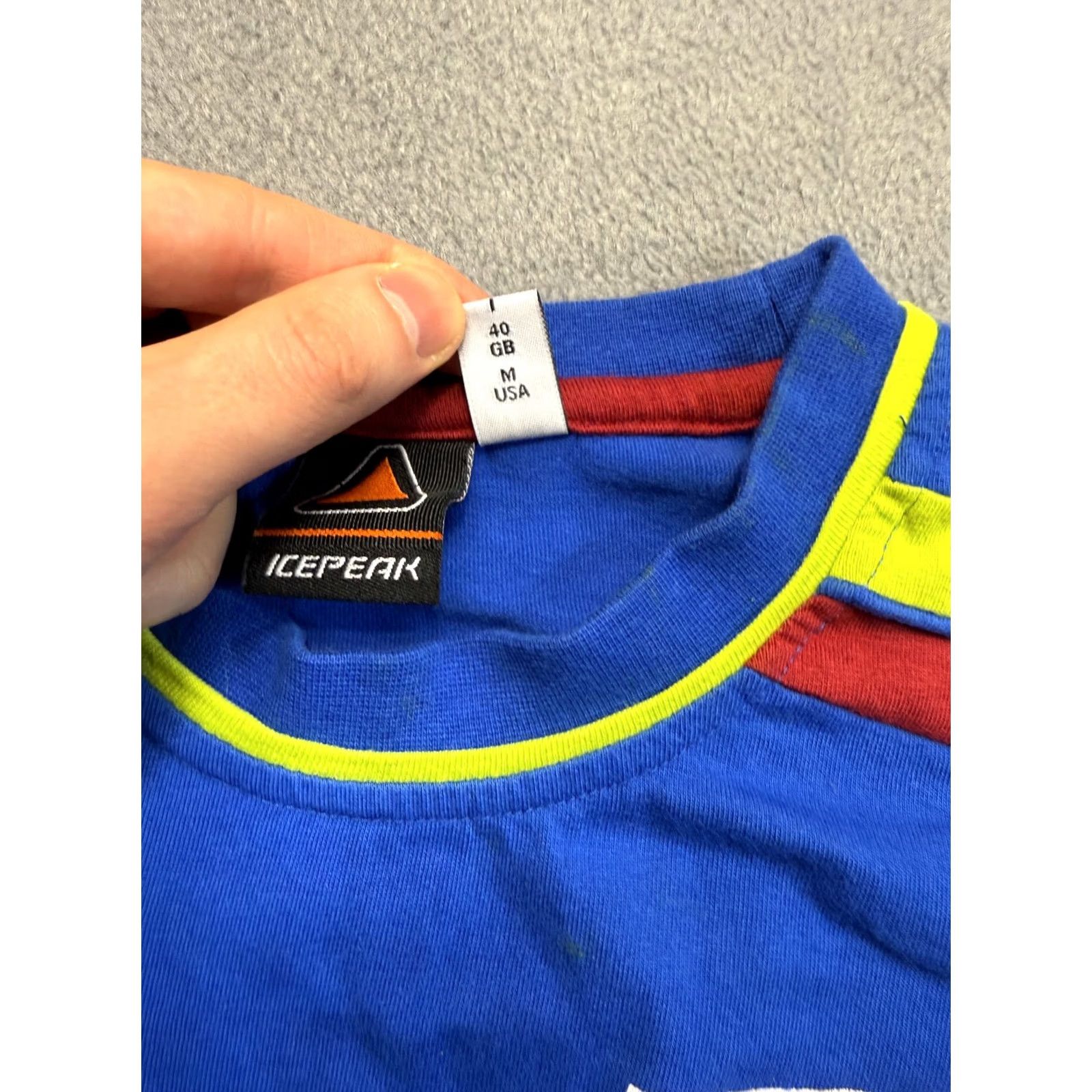 Vintage Icepeak Blue Shirt M Unisex Adults T-Shirt Size M Size US M / EU 48-50 / 2 - 4 Thumbnail