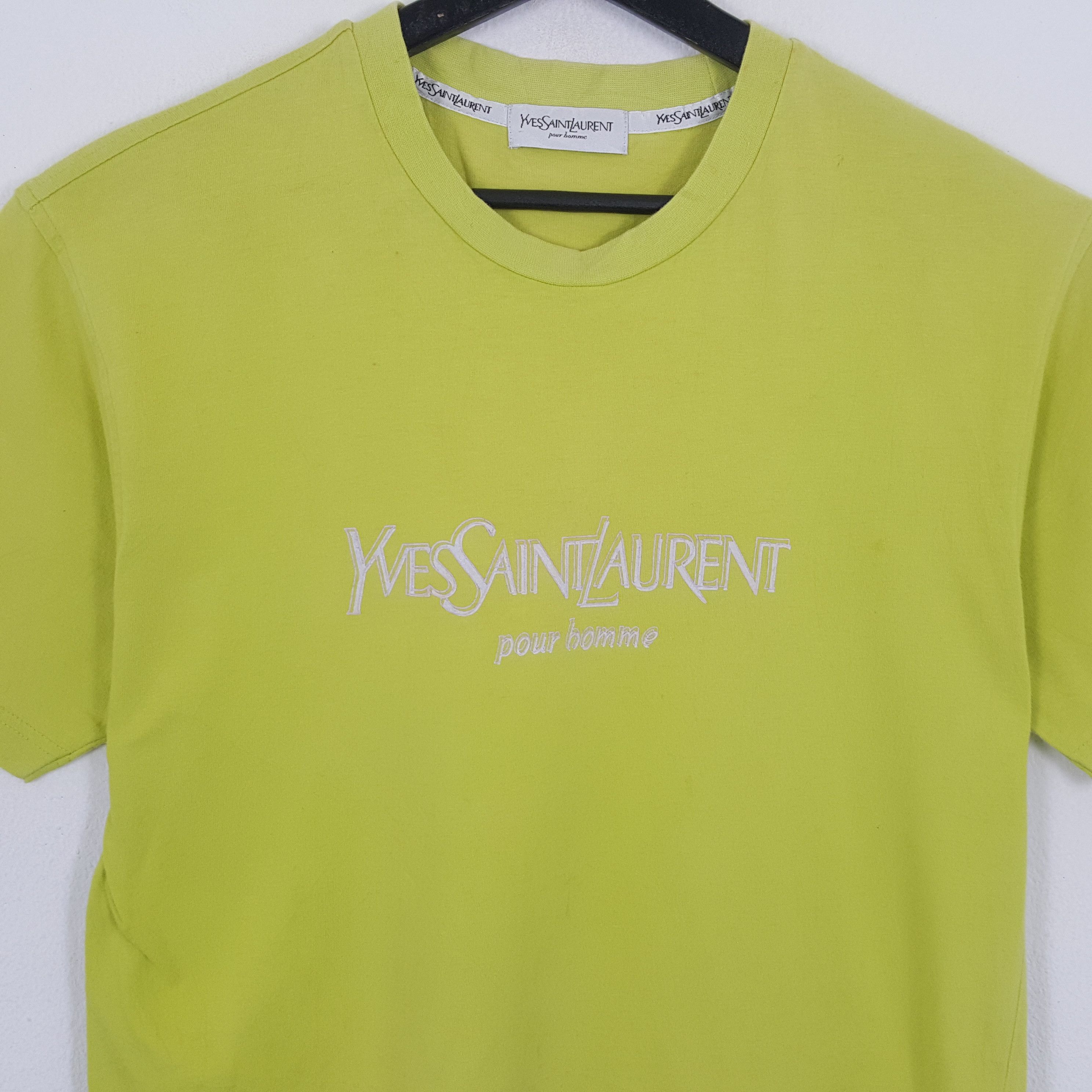 Yves Saint Laurent YVES SAINT LAURENT Spellout Design Tshirt Size US M / EU 48-50 / 2 - 2 Thumbnail