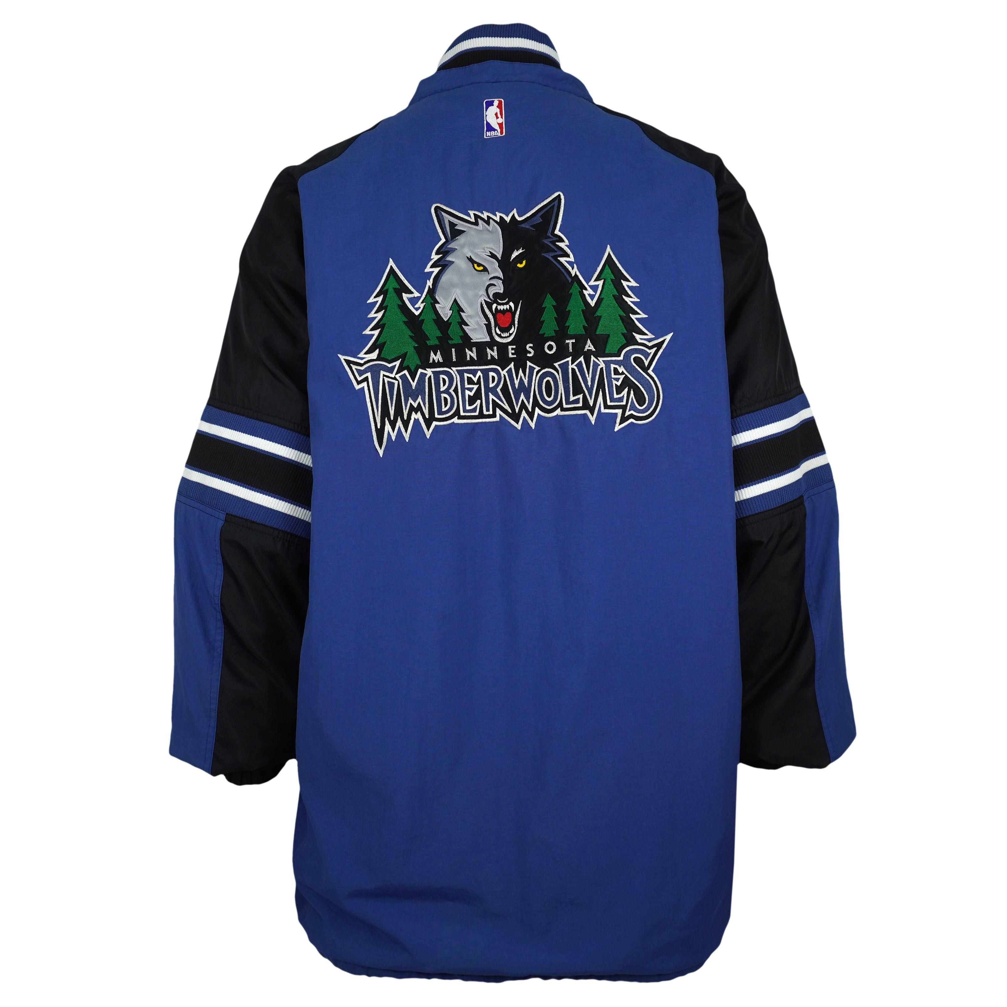 Starter NBA - Minnesota Timberwolves Pullover Jacket 1990s Size US XL / EU 56 / 4 - 1 Thumbnail