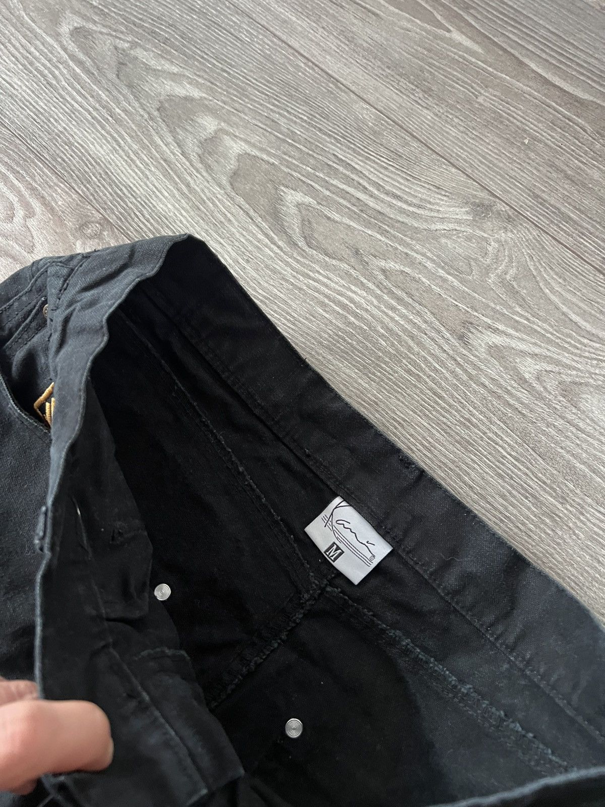Karl Kani Karl Kani Embroidered Logo Rap Black Denim Unisex Jeans Size US 32 / EU 48 - 13 Thumbnail
