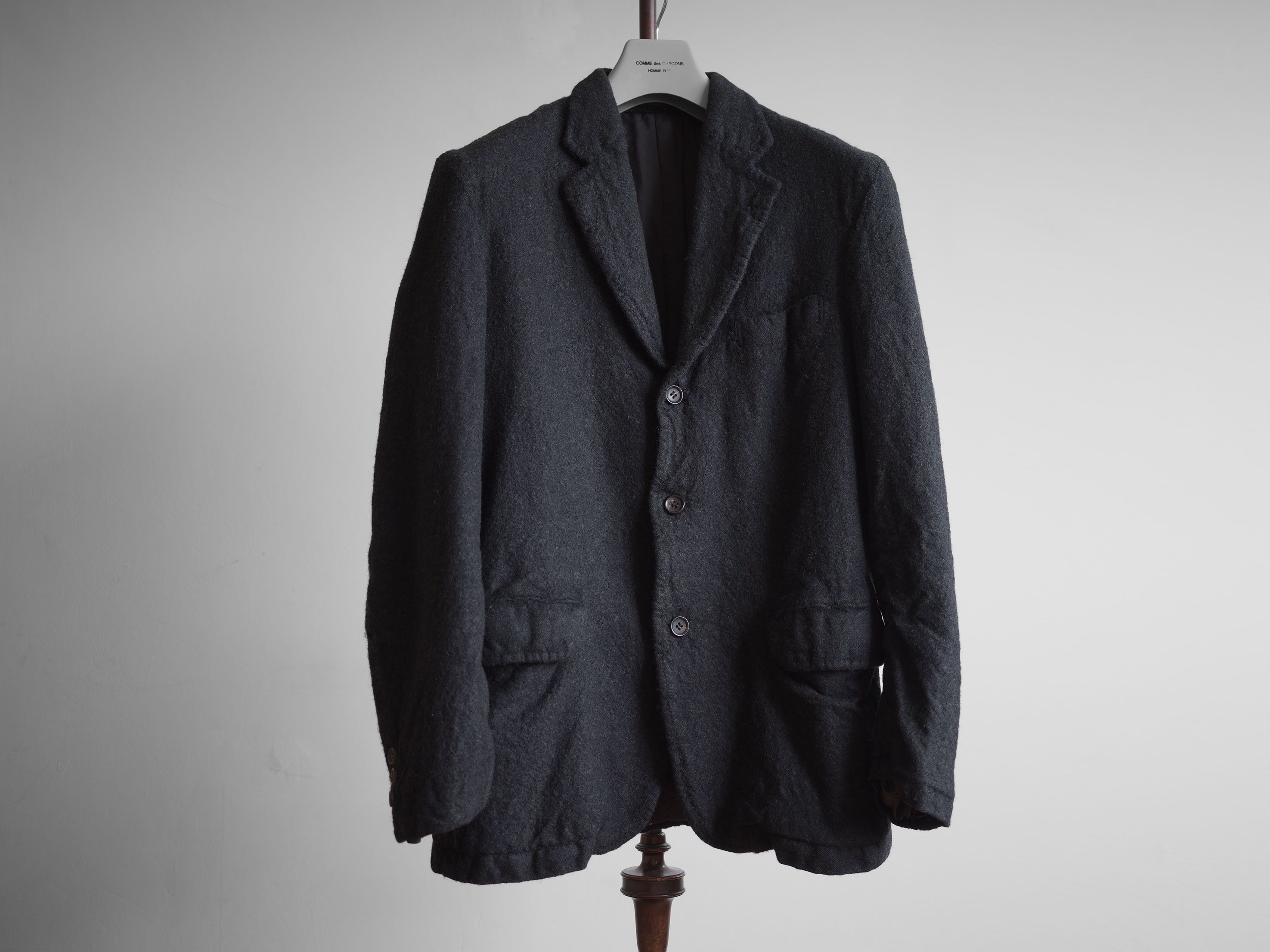 Comme des Garcons Homme AW2004 COMME des GARÇONS HOMME BOILED WOOL JACKET Size US M / EU 48-50 / 2 - 2 Thumbnail