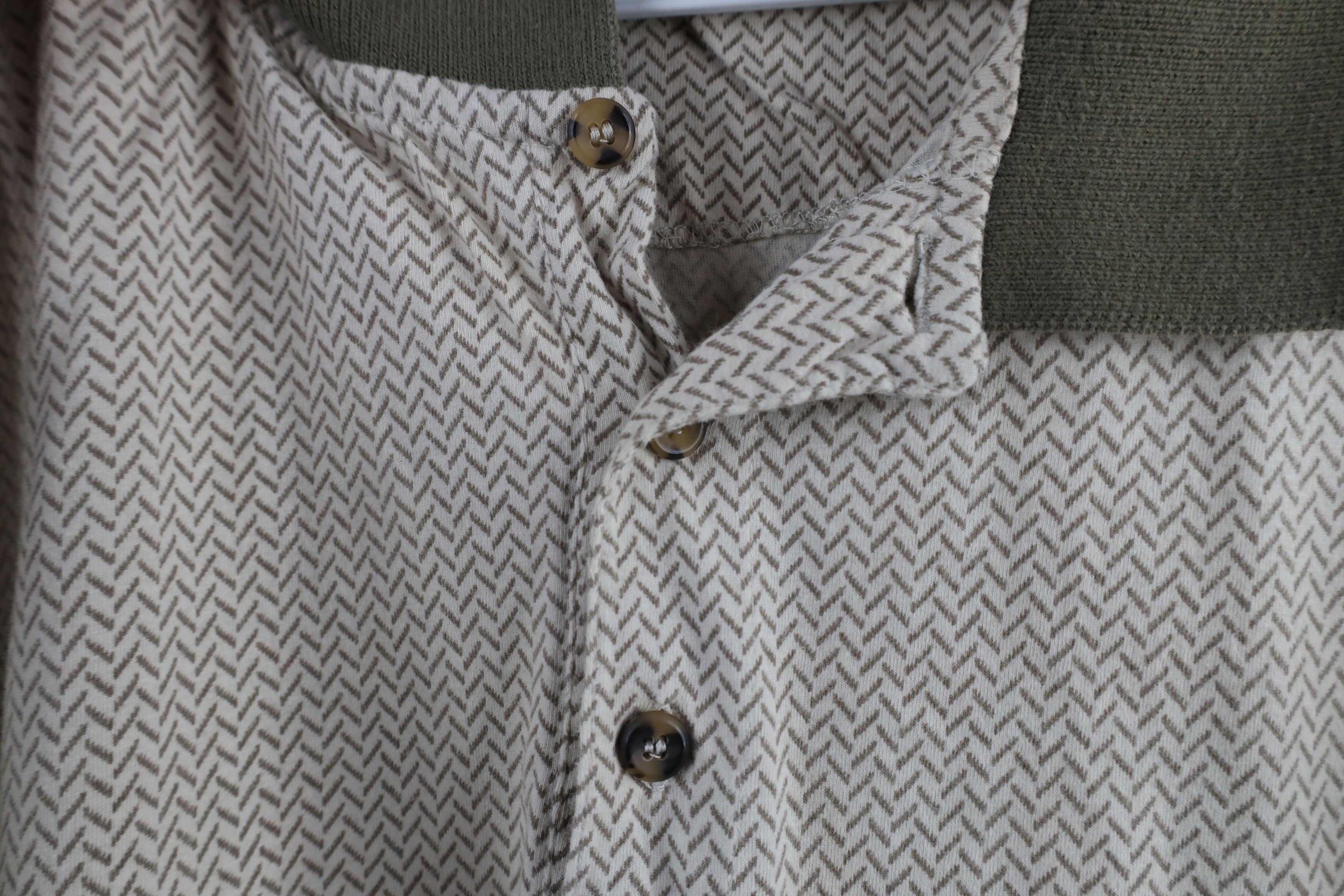 Vintage Vintage 90s Streetwear Herringbone Collared Golf Polo Shirt Size US L / EU 52-54 / 3 - 4 Thumbnail