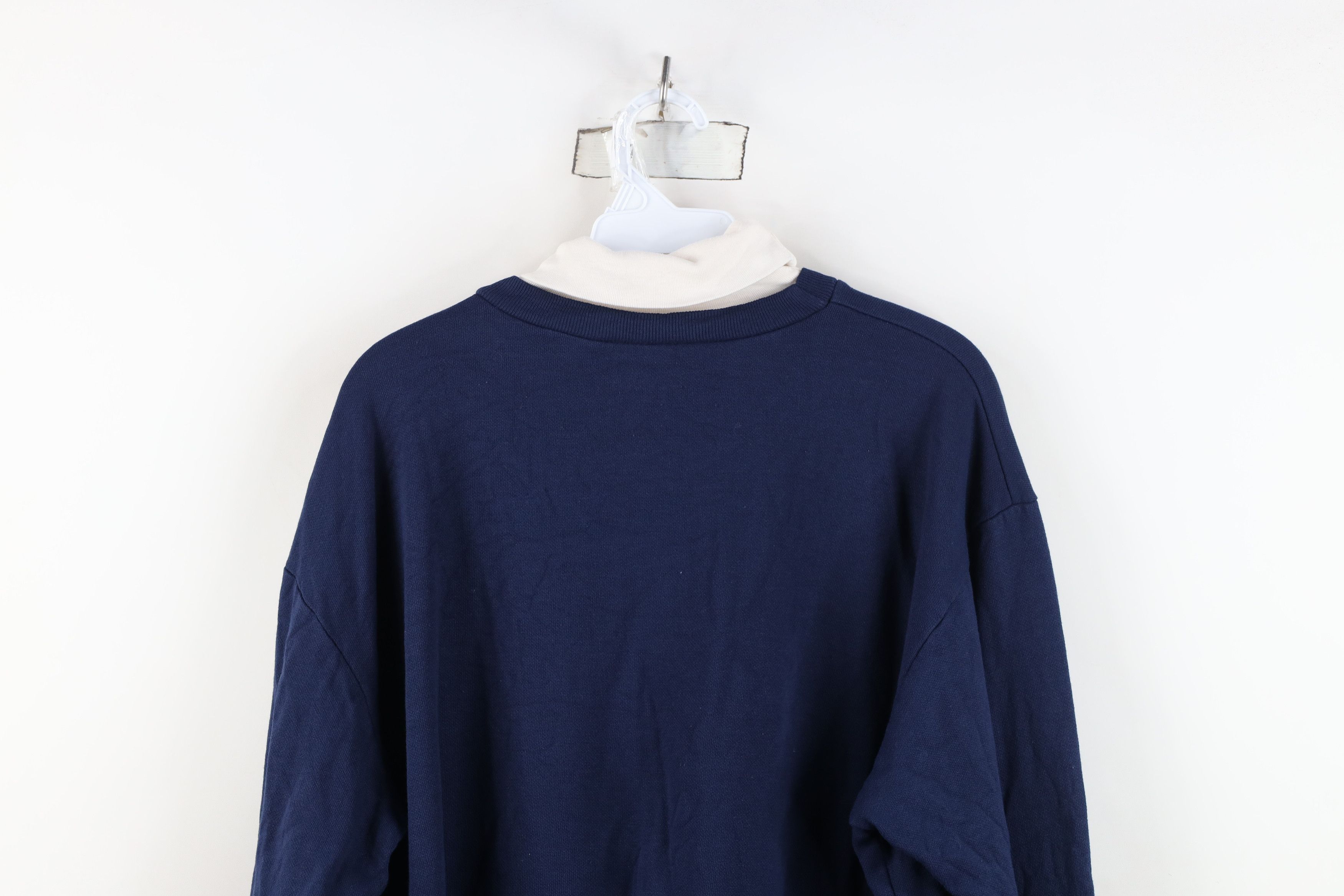 Vintage Vintage 90s Streetwear Winter Turtleneck Sweatshirt USA Size L / US 10 / IT 46 - 14 Thumbnail