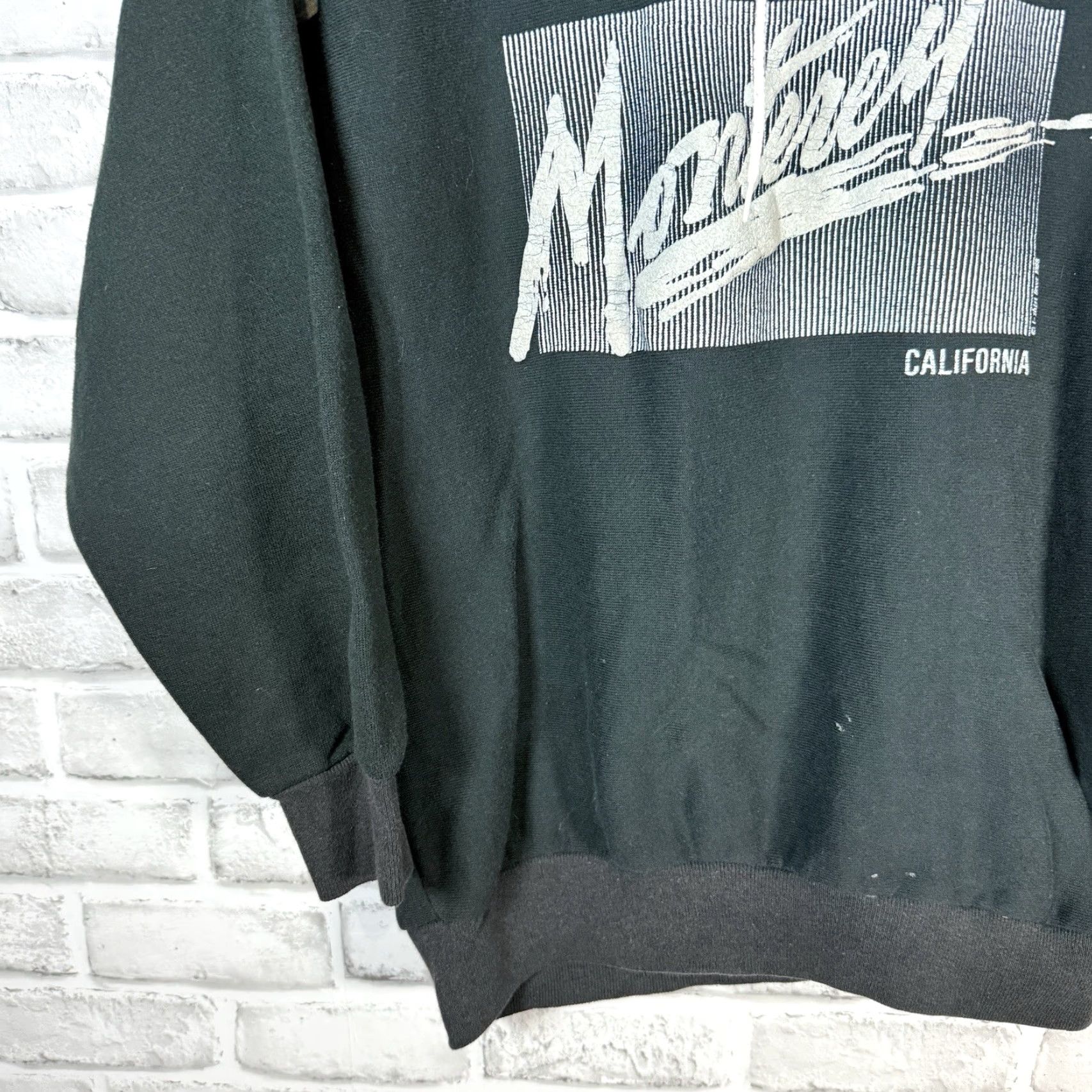 Vintage VINTAGE Magic Apparel Half Zip Monterey California Graphic Pullover Sweatshirt Men L Black USA Theme 90s Mens Size US L / EU 52-54 / 3 - 3 Thumbnail