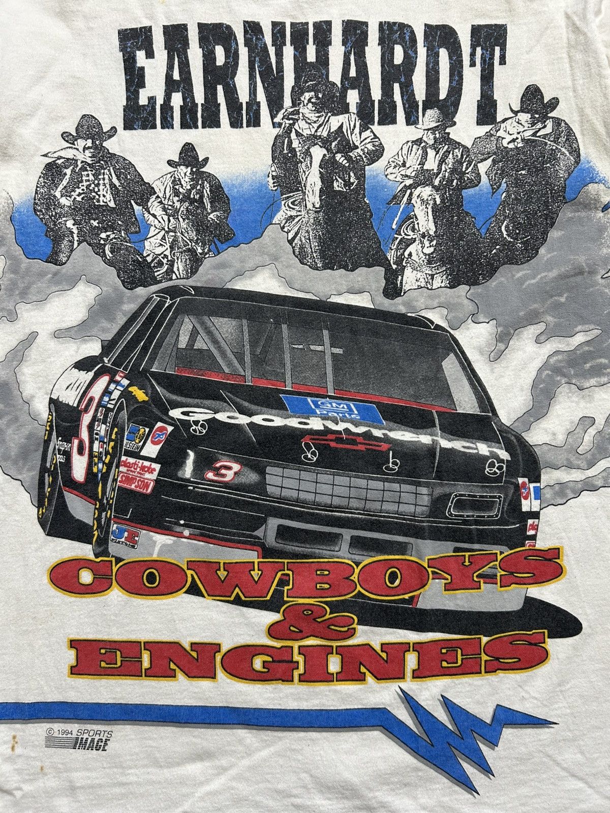 Vintage Vintage 90s NASCAR Earnhardt Cowboys and Engines Tee Size US L / EU 52-54 / 3 - 2 Thumbnail