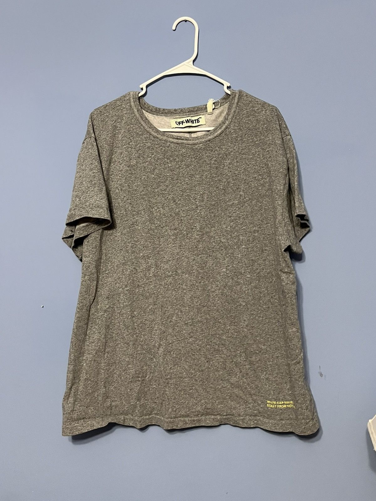 Off-White Off-White t-shirt “WHITE CAP WAVES START FROM NOTHING” Size US M / EU 48-50 / 2 - 2 Thumbnail