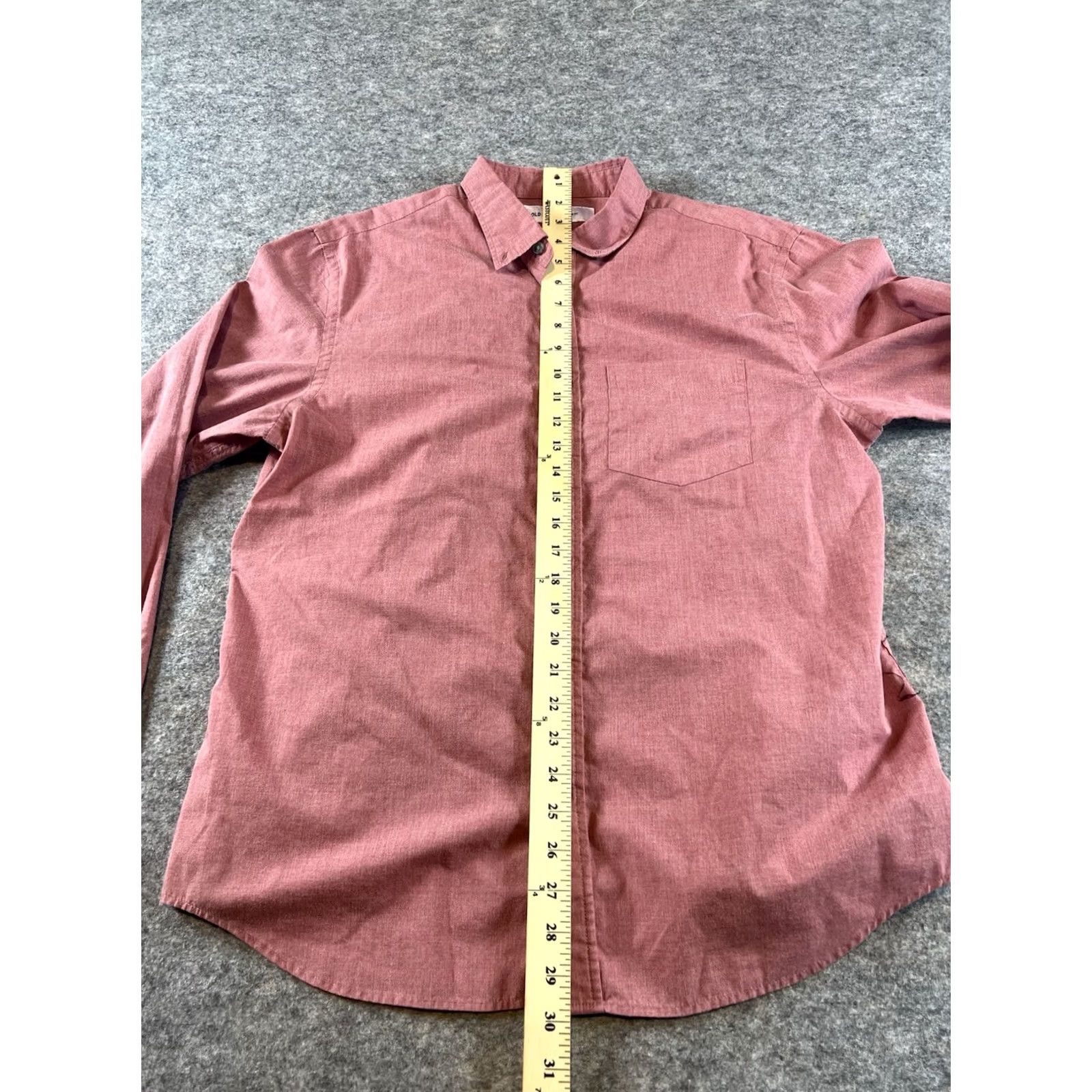 Old Navy Old Navy Slim Fit Button-Down Shirt Men's Large Salmon Pink Long Sleeve Size US L / EU 52-54 / 3 - 3 Thumbnail