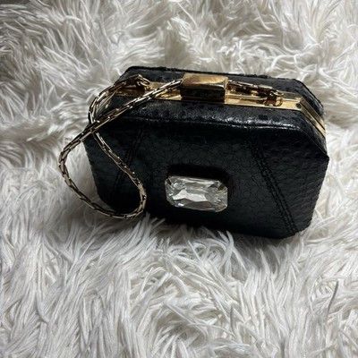 Other RARE Inge Christopher Snake Skin clutch purse Swarovski Cent Size ONE SIZE - 4 Thumbnail