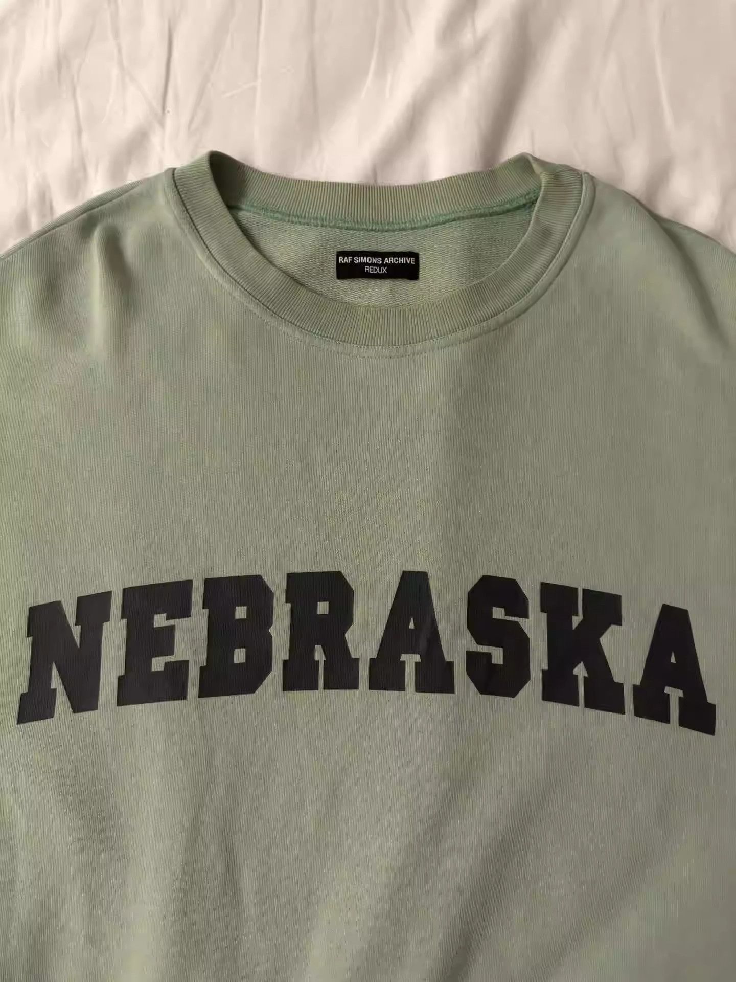 Raf Simons rafsimons redux mint green college sweatshirt Size US M / EU 48-50 / 2 - 3 Thumbnail