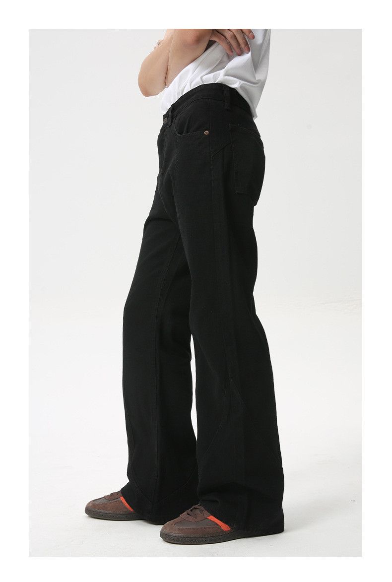 Japanese Brand × Jean Black cleanfit high street simple flared casual jeans Size US 34 / EU 50 - 5 Thumbnail