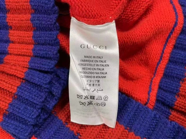 Gucci Gucci Red and blue stitching sweater 2503-Nextarrow Size US XL / EU 56 / 4 - 4 Thumbnail