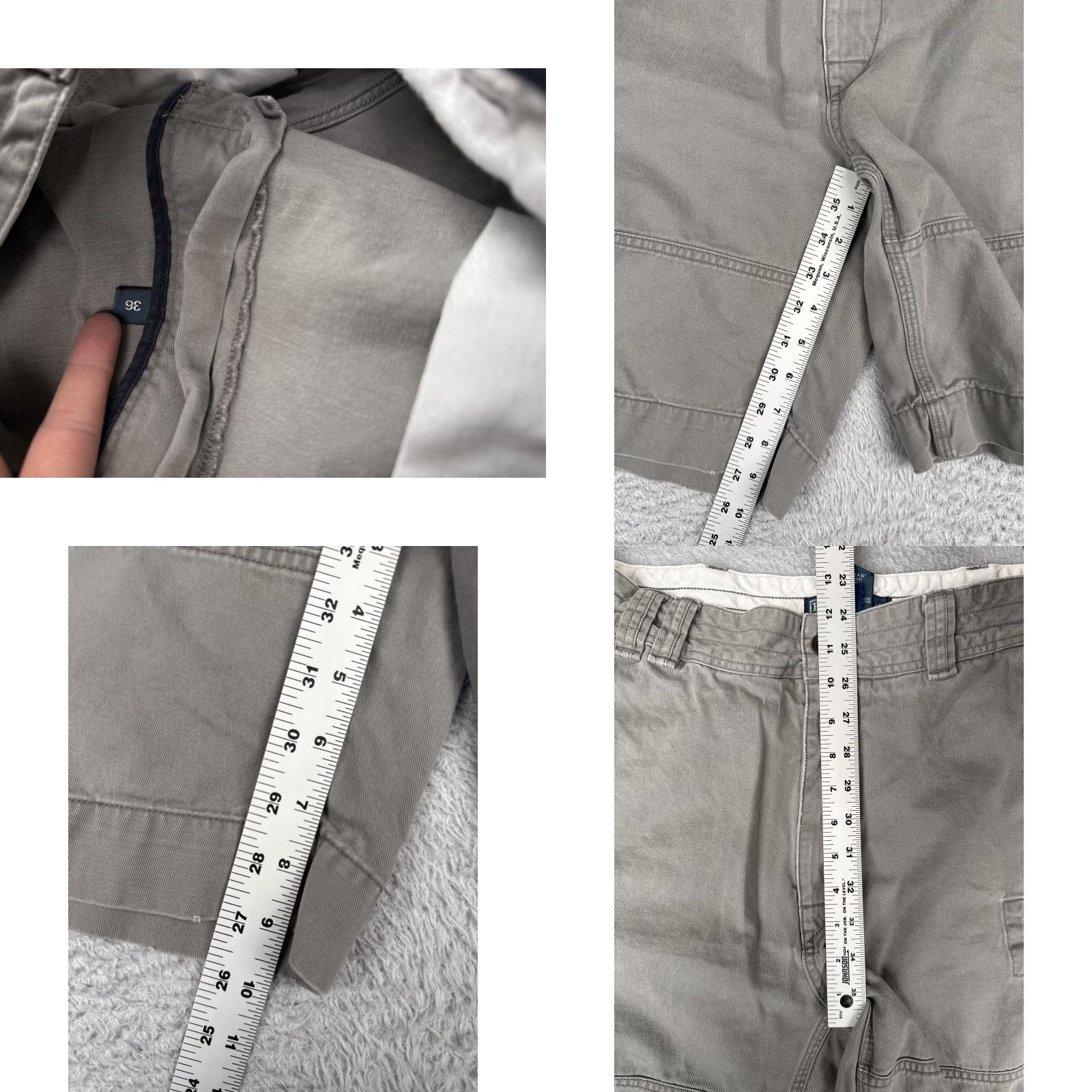 Polo Ralph Lauren Polo Ralph Lauren Cargo Shorts Mens 36 Gray Casual Utility Pockets 36x10 Summer Cotton Canvas Size US M / EU 48-50 / 2 - 8 Thumbnail