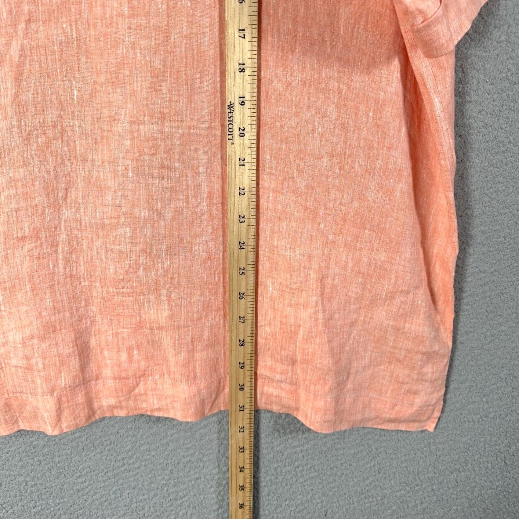 Sid Mashburn Sid Mashburn Linen Shirt Mens XL Cuban Guayabera Short Sleeve Four Pocket Size US XL / EU 56 / 4 - 6 Thumbnail
