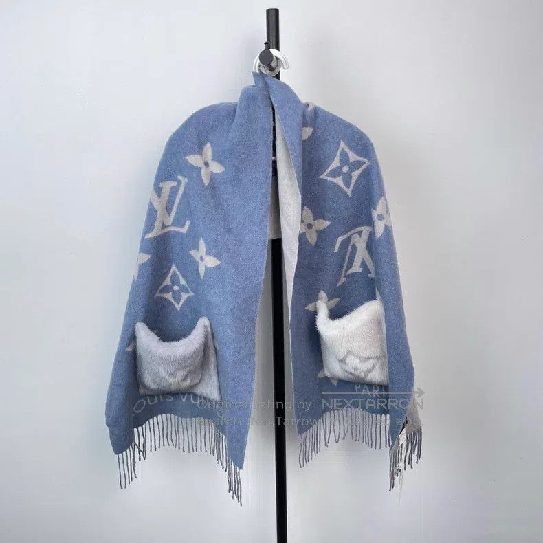 Louis Vuitton Louis Vuitton Cashmere scarf Size ONE SIZE - 3 Thumbnail