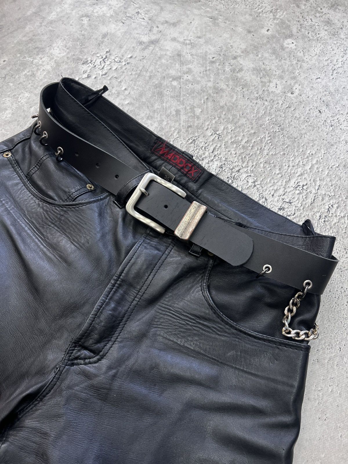 Other 90s METAL PUNK HYSTERICGLAMOUR LEATHER BELT Y2K Size ONE SIZE - 1 Thumbnail