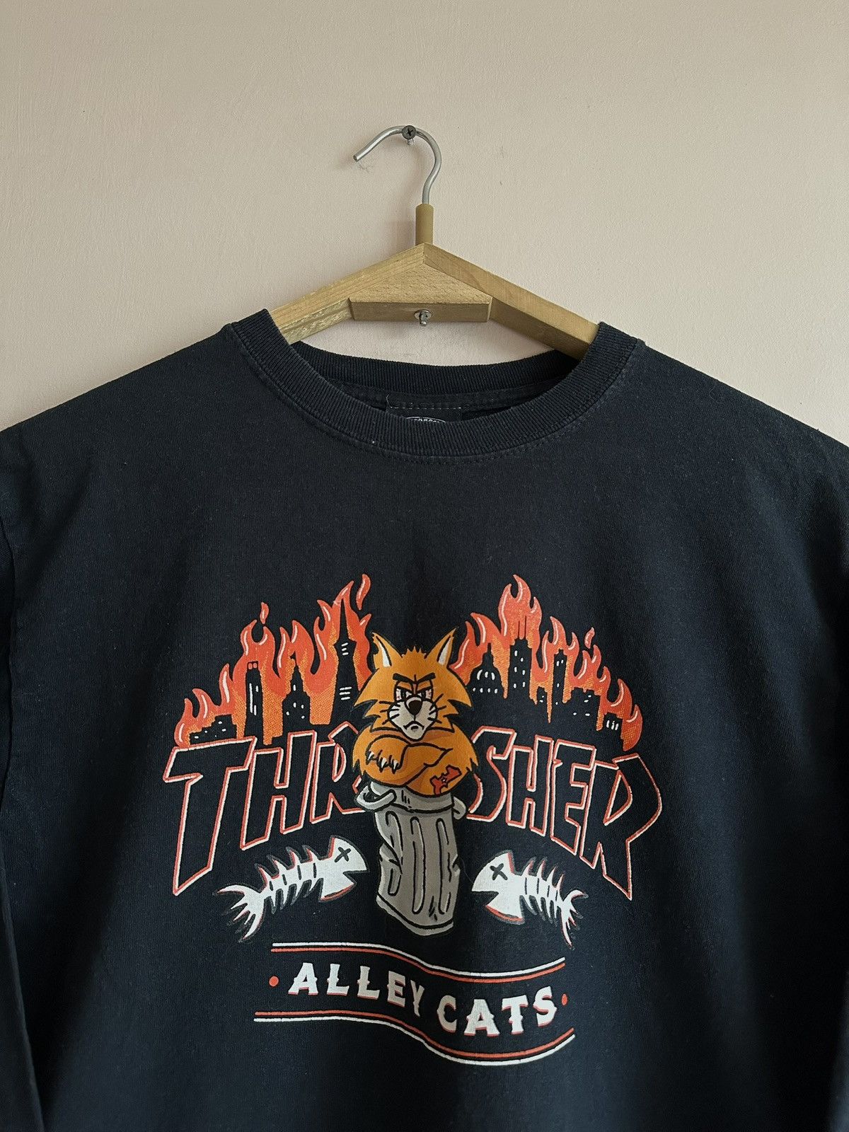 Thrasher Thrasher Skateboarding Alley Cats Black Long Sleeve Graphic Size US M / EU 48-50 / 2 - 4 Thumbnail