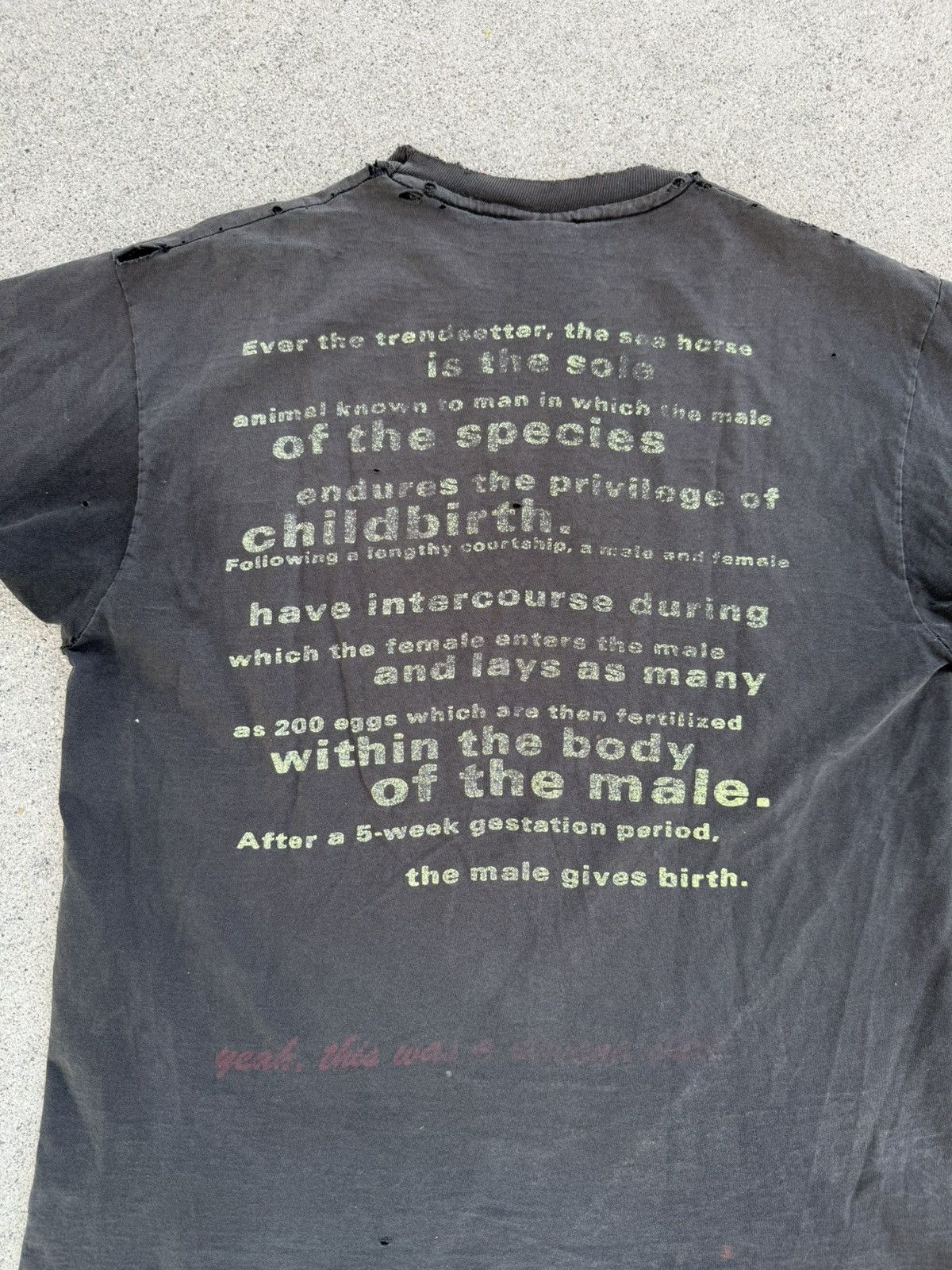 Nirvana Vintage Nirvana Seahorse Tee Size US XL / EU 56 / 4 - 4 Thumbnail