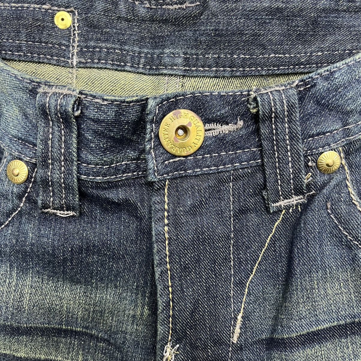 If Six Was Nine × Japanese Brand × Le Grande Bleu (L.G.B.) 2000s Japanese Brand Nice Design Faded Flared Jeans Size US 30 / EU 46 - 7 Thumbnail