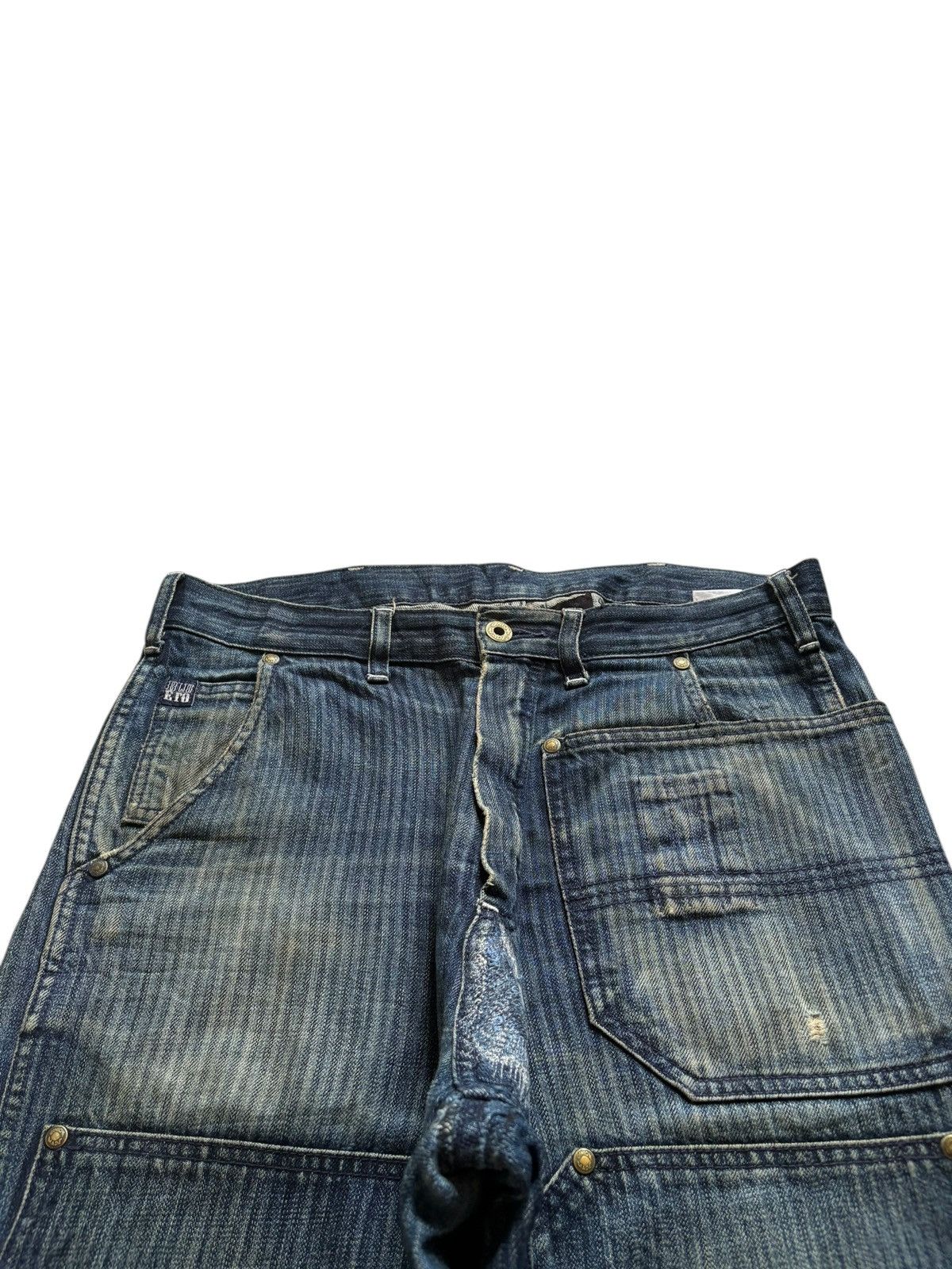Japanese Brand Vintage Japanese Brand Mud Wash Hickory Baggy Carpenter Jean Size US 32 / EU 48 - 4 Thumbnail