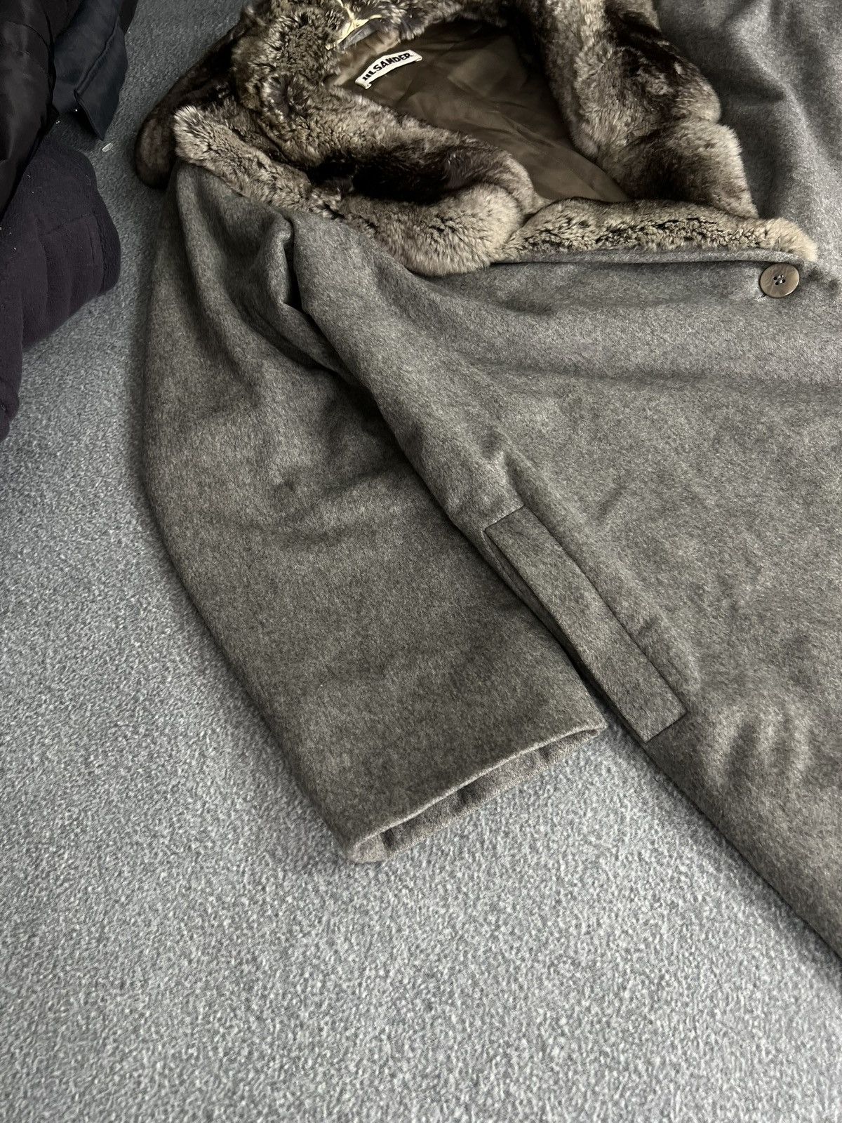 Jil Sander Vintage Jil Sander fur trench coat grey very rare Size S / US 4 / IT 40 - 5 Thumbnail