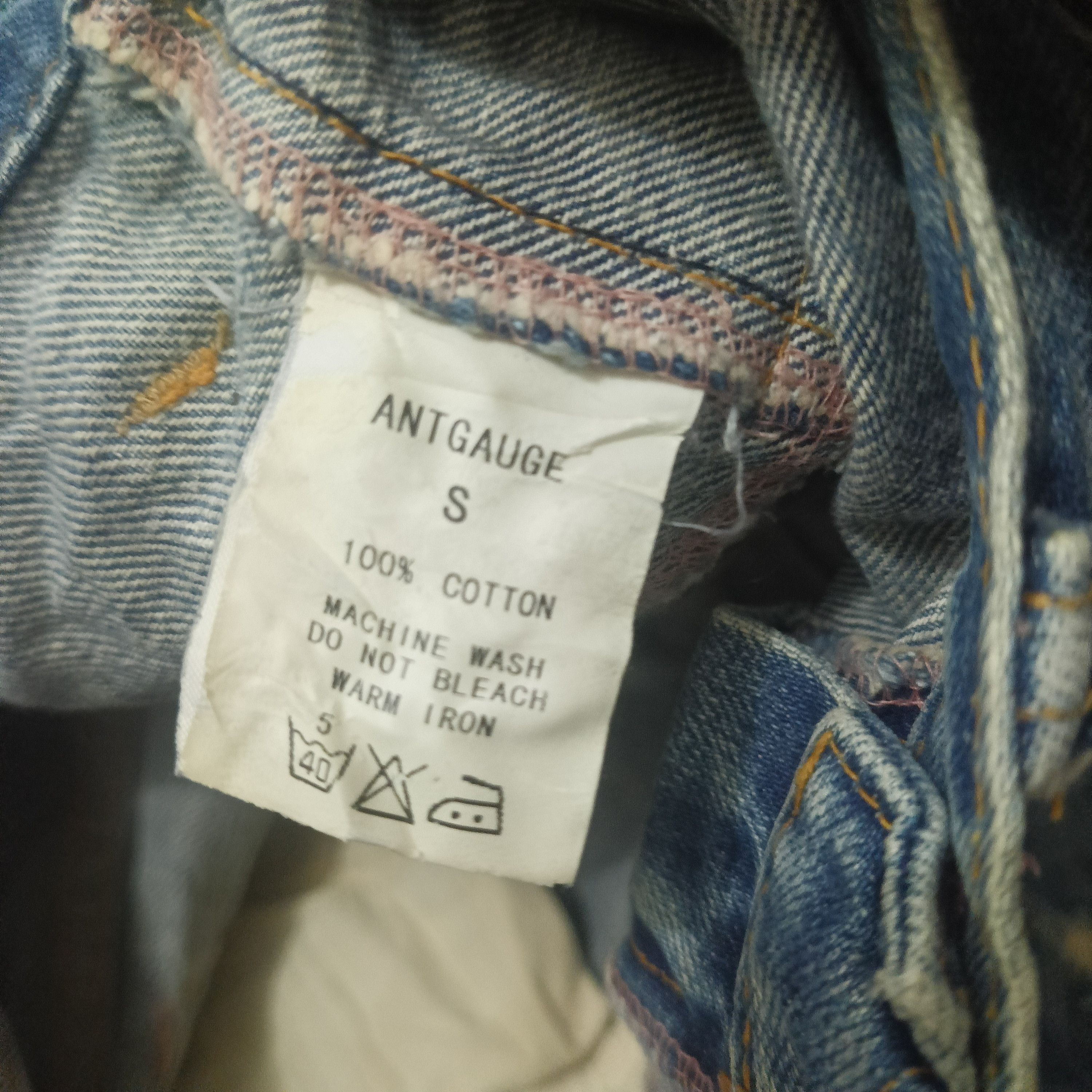 Ends Repair Rare Antgauge distressed denim patchwork design double waist Size US 28 / EU 44 - 10 Thumbnail