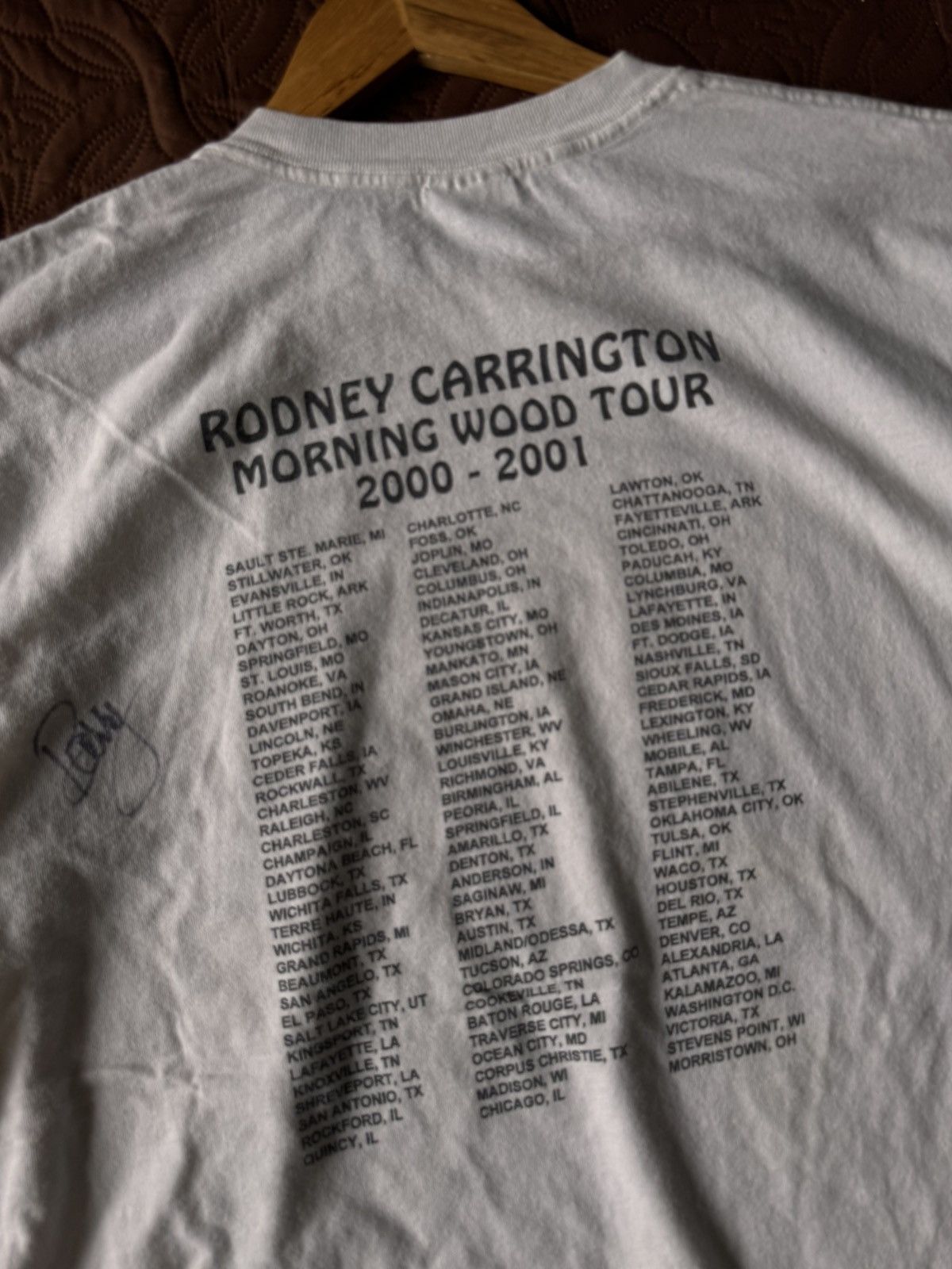 Band Tees Vintage Rodney carrington morning wood tour 2001 Size US XL / EU 56 / 4 - 10 Thumbnail