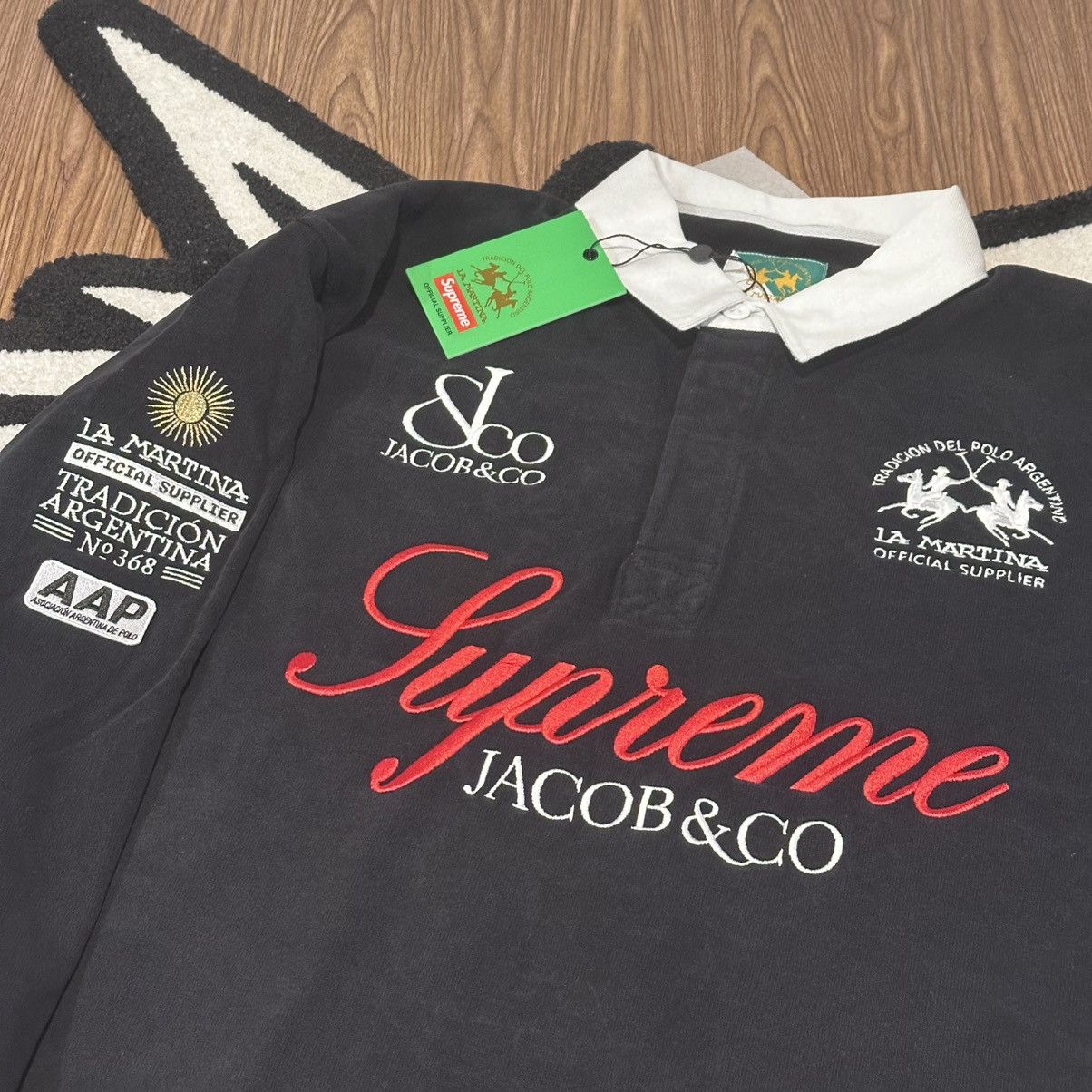 Jacob & Co. × Supreme Supreme La Martina Rugby – Black – Small