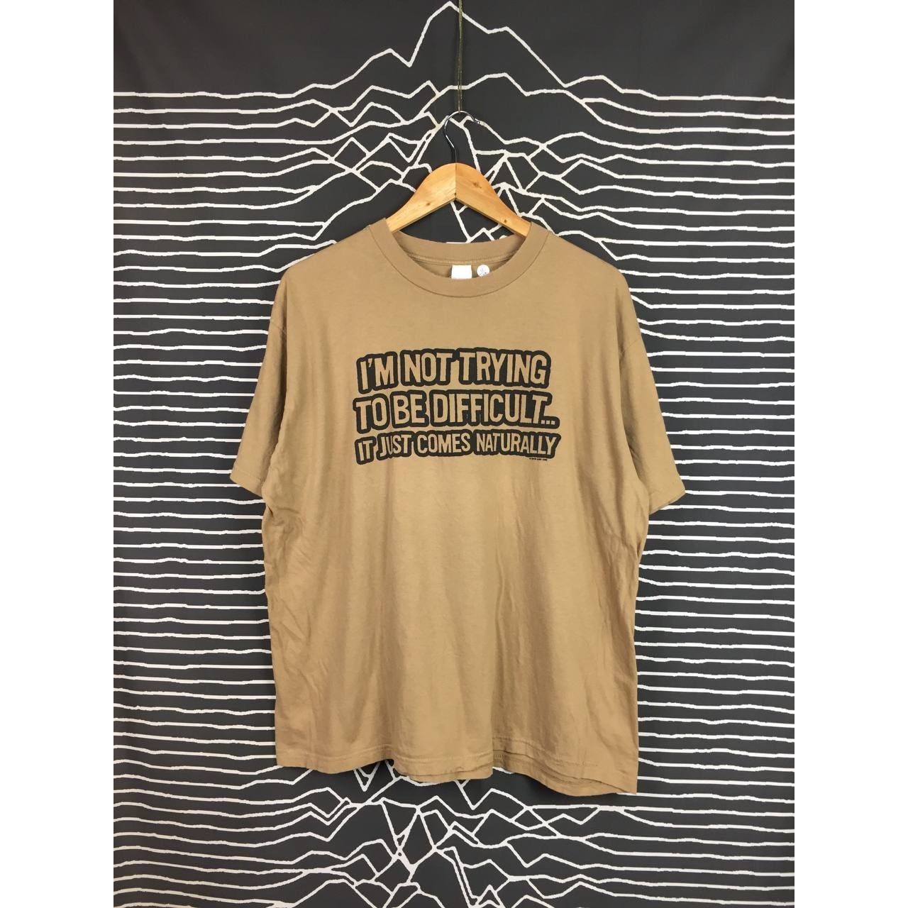 Vintage Vtg Now And Zen I'm Not Trying To Be Difficult Quote Tee Size US XXL / EU 58 / 5 - 2 Thumbnail