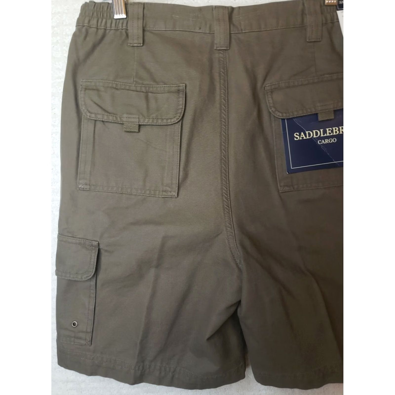 Vintage Saddlebred Cargo Shorts Men 34 Brown 8" Inseam New with Tags Regular Fit Plain Front Pocket Shorts Mens Size US 34 / EU 50 - 5 Thumbnail