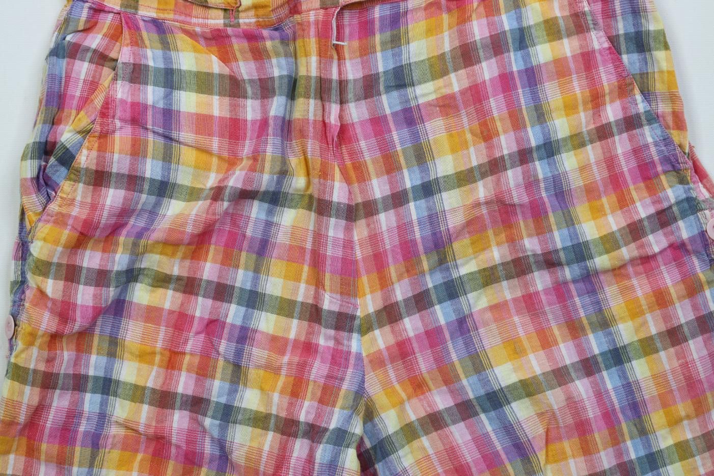 Vintage Vintage 90s Streetwear Madras Gurkha Safari Shorts Cotton Size 26" / US 2 / IT 38 - 3 Thumbnail