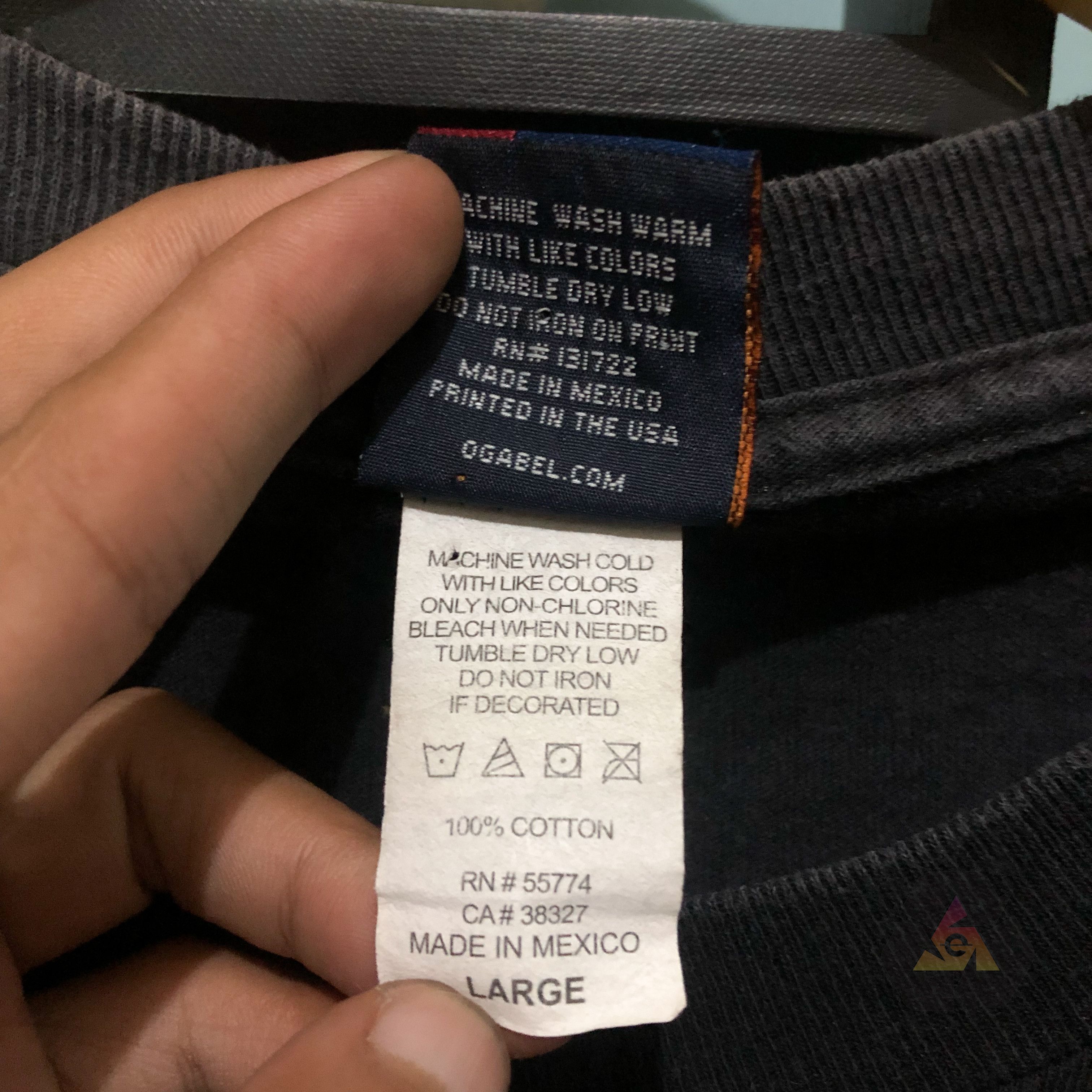 Japanese Brand Vintage Ogabel Double Printed All Hustle No Love T-Shirt Size US L / EU 52-54 / 3 - 7 Thumbnail