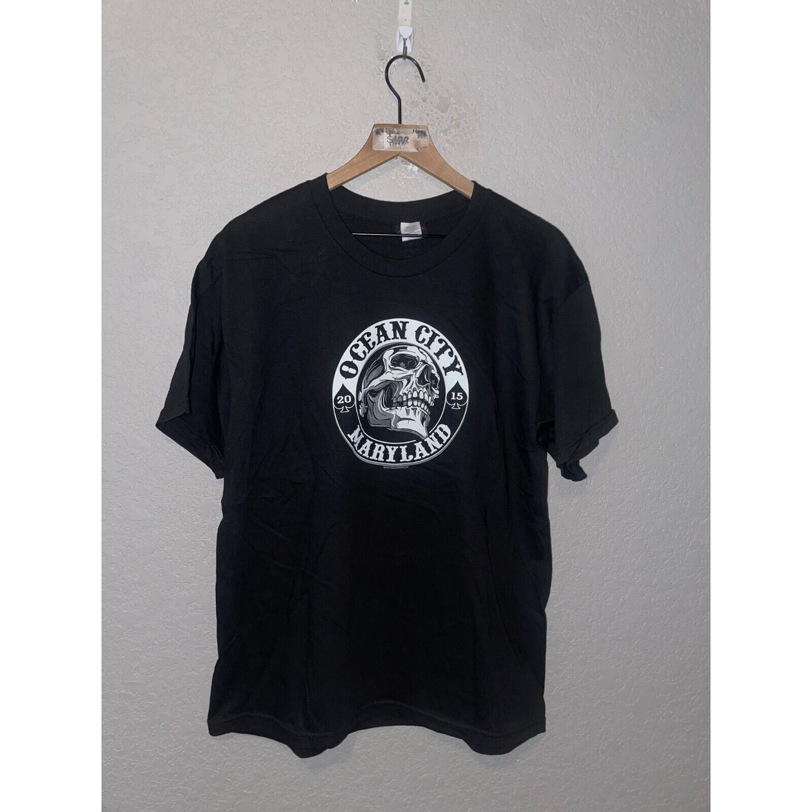Other Ocean City Biker Shirt Maryland Skull Graphic Black L Tee Size US L / EU 52-54 / 3 - 2 Thumbnail
