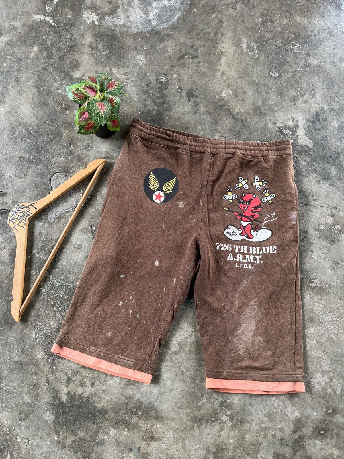 Japanese Brand × Tedman 💦Tedman Company Devil Baby Distressed Shorts Pants Size US 31 - 2 Thumbnail