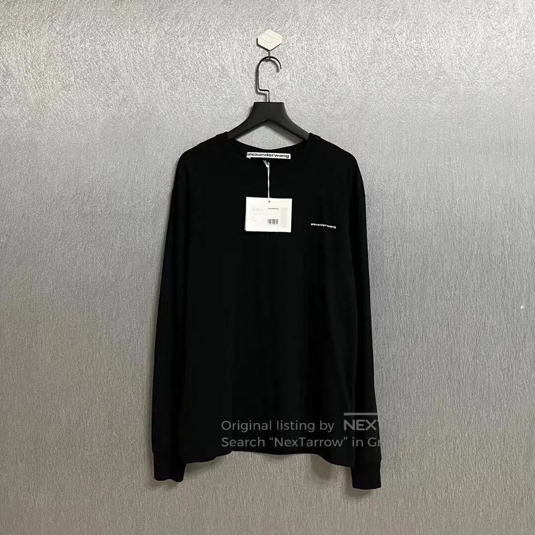Alexander Wang alexander wang long sleeve logo top. Size US XXS / EU 40 - 1 Thumbnail