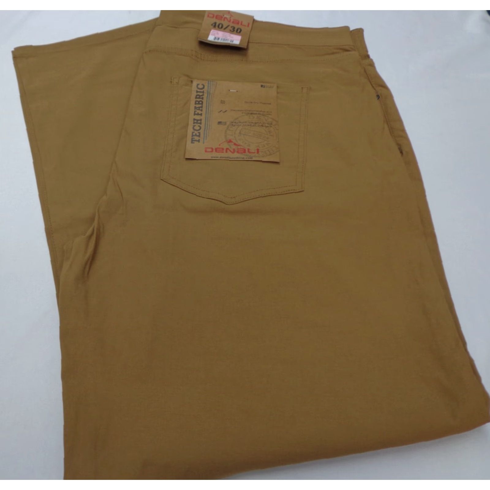 Vintage DENALI Technical Stretch Pants Men 40 Brown 30in Inseam NWT MSRP 54 Performance Straight Leg Nylon Spandex Pants Size US 40 / EU 56 - 2 Thumbnail