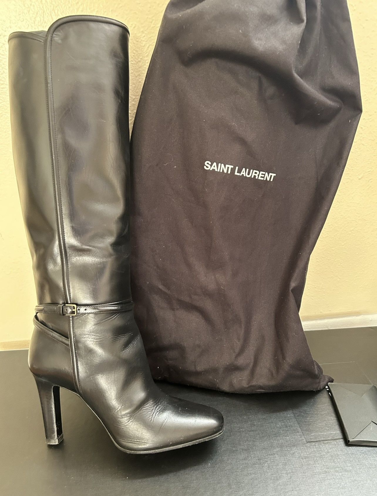 Yves Saint Laurent Saint Laurent Leather Boots Size US 7 / IT 37 - 2 Thumbnail