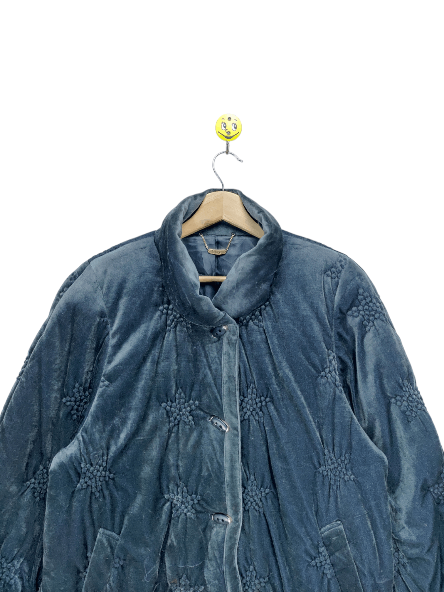 Japanese Brand Vintage Velvet Coat Jacket by Libre Size M / US 6-8 / IT 42-44 - 7 Thumbnail