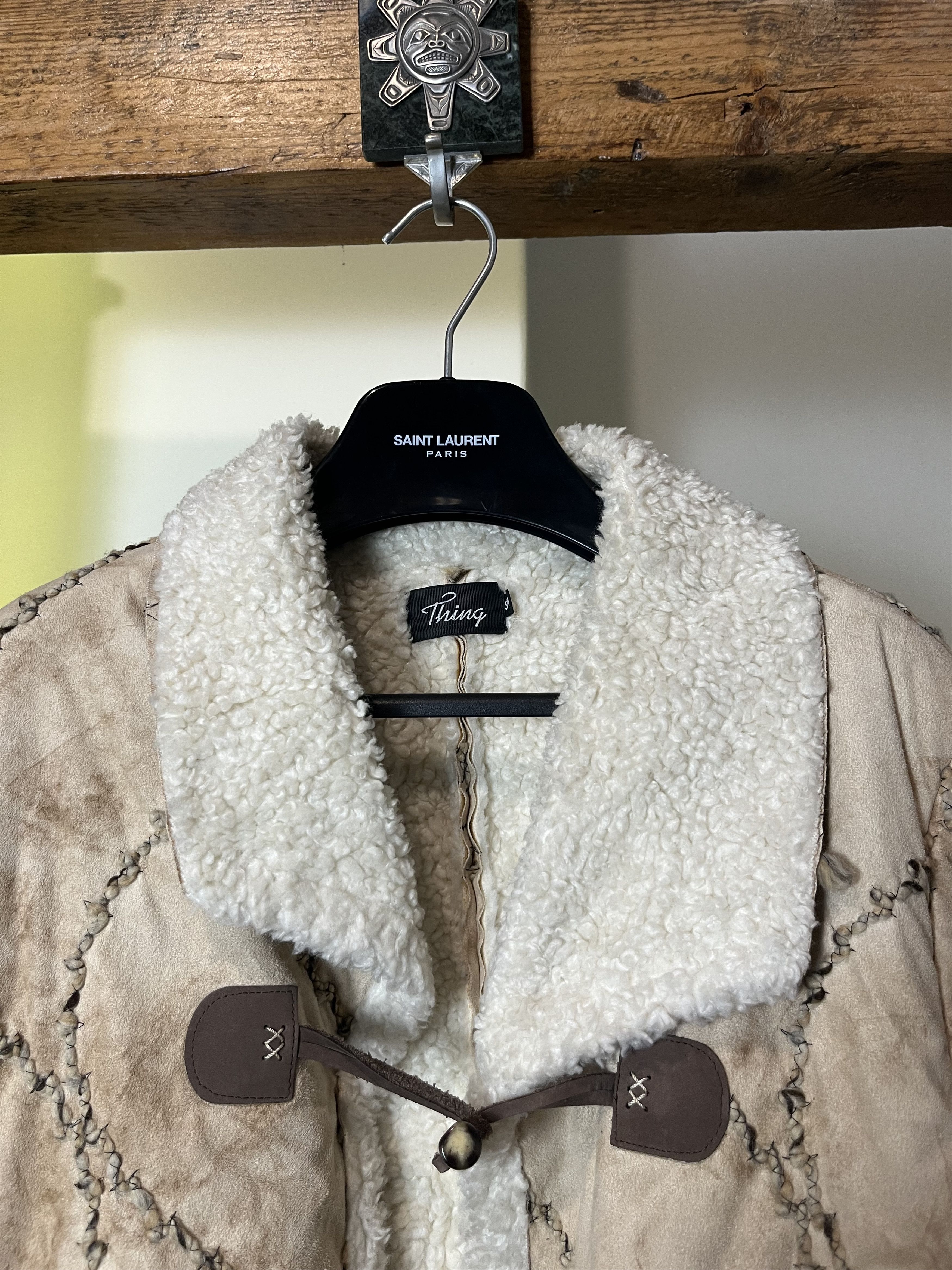 Other Vintage y2k Avant Garde Patchwork Sherpa Long Coat Size US M / EU 48-50 / 2 - 4 Thumbnail