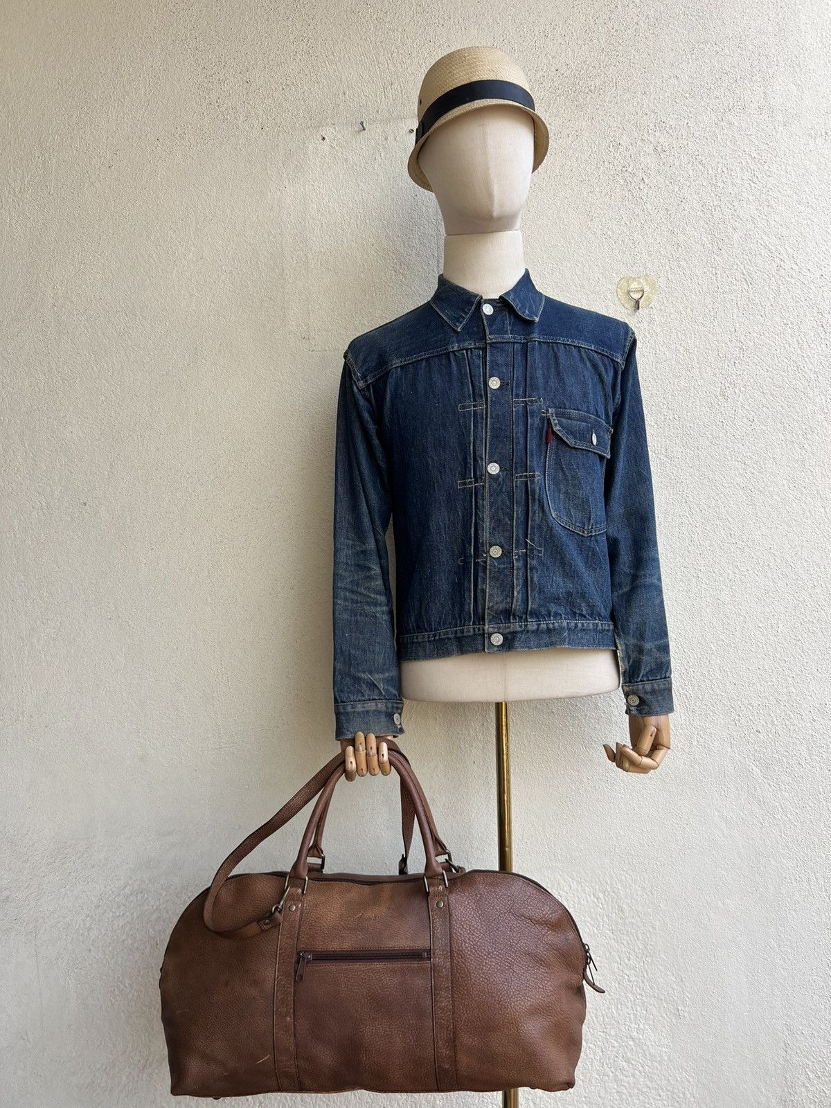 Leather AMONT Japan Patina Leather 2 Way Weekender Bag Size ONE SIZE - 4 Thumbnail