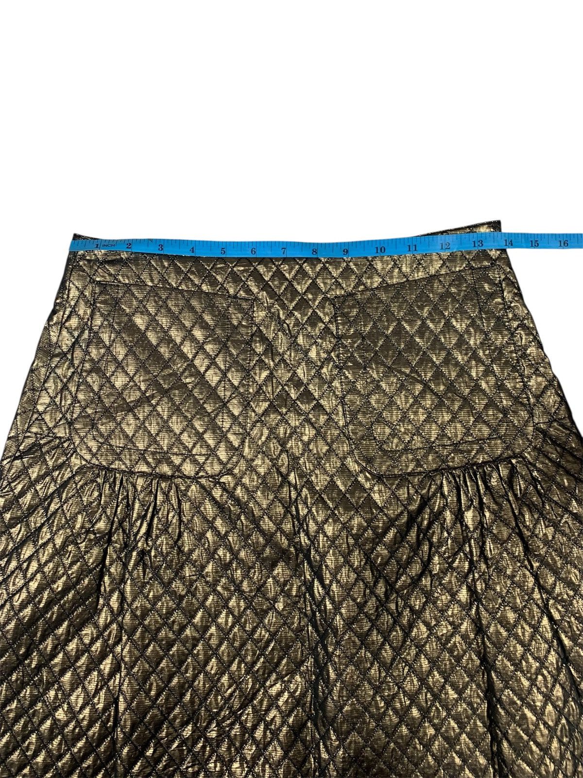 Burberry Prorsum Burberry prorsum gold mini skirt Size 38" / US 16 / IT 52 - 4 Thumbnail