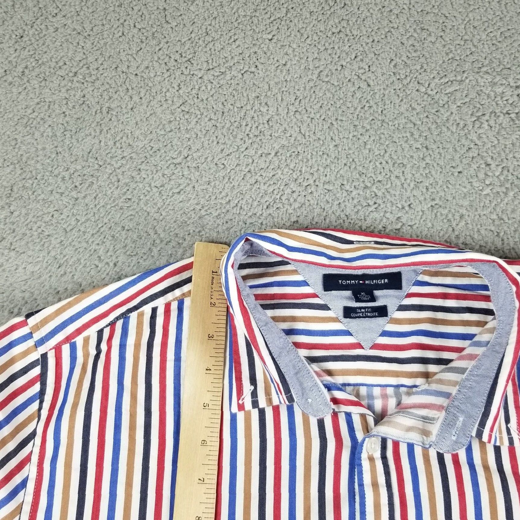 Tommy Hilfiger Vintage Tommy Hilfiger Striped Shirt Men XL Slim Fit Y2K → Tommy Hilfiger Vintage Striped Shirt Men XL Slim Fit Y2K Size US XL / EU 56 / 4 - 3 Thumbnail