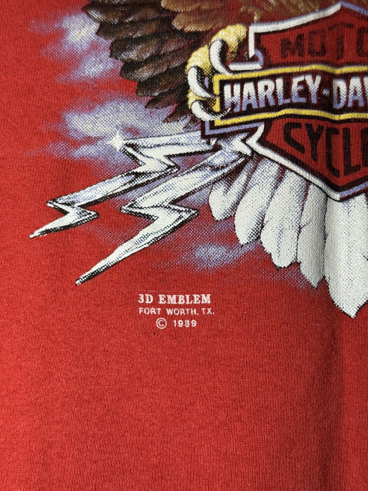 Harley Davidson 3D Emblem Harley Davidson Large 80s 90s 20x26 Sweatshirt Size US L / EU 52-54 / 3 - 3 Thumbnail
