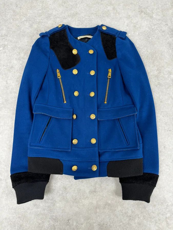 Balenciaga AW2007 Balenciaga Blue Royal Jacket By Nicolas Ghesquière Size M / US 6-8 / IT 42-44 - 1 Thumbnail